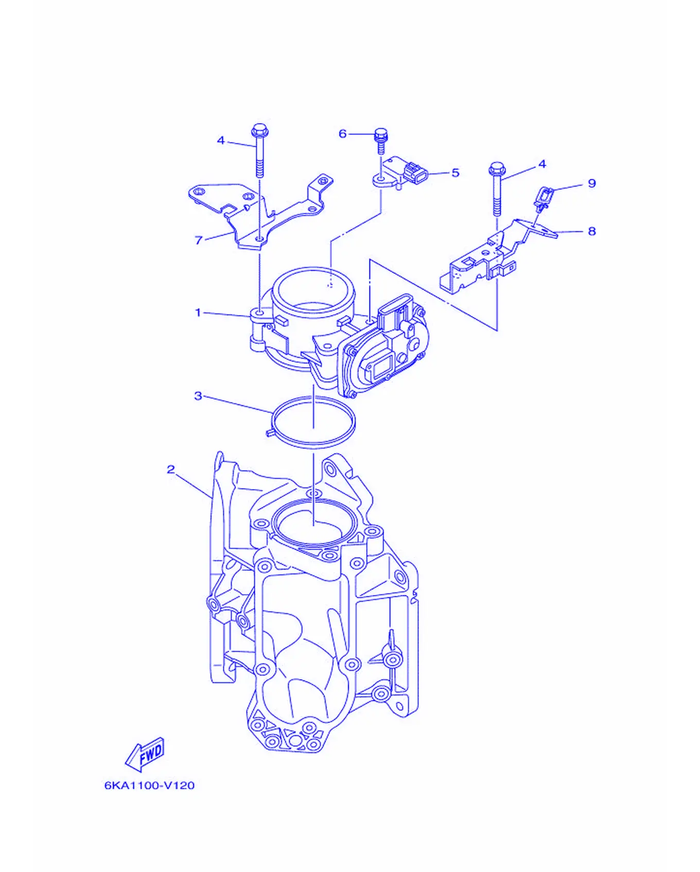 VMAX 节气门体总成 1 VMAX Throttle Body Assembly 1 Fig.