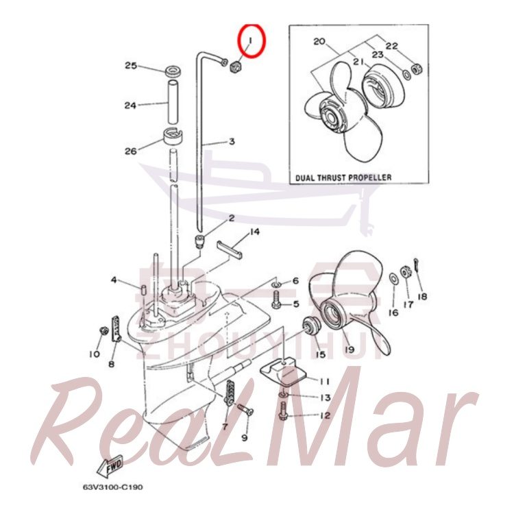 FIG. 18 LOWER CASING & DRIVE 2 Рис.