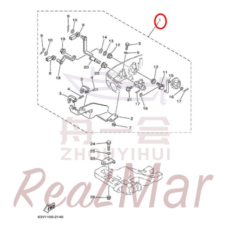 FIG.   13   REMO CON ATTACHMENT 爆炸图