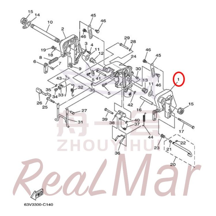 FIG.   14   BRACKET 1 爆炸图