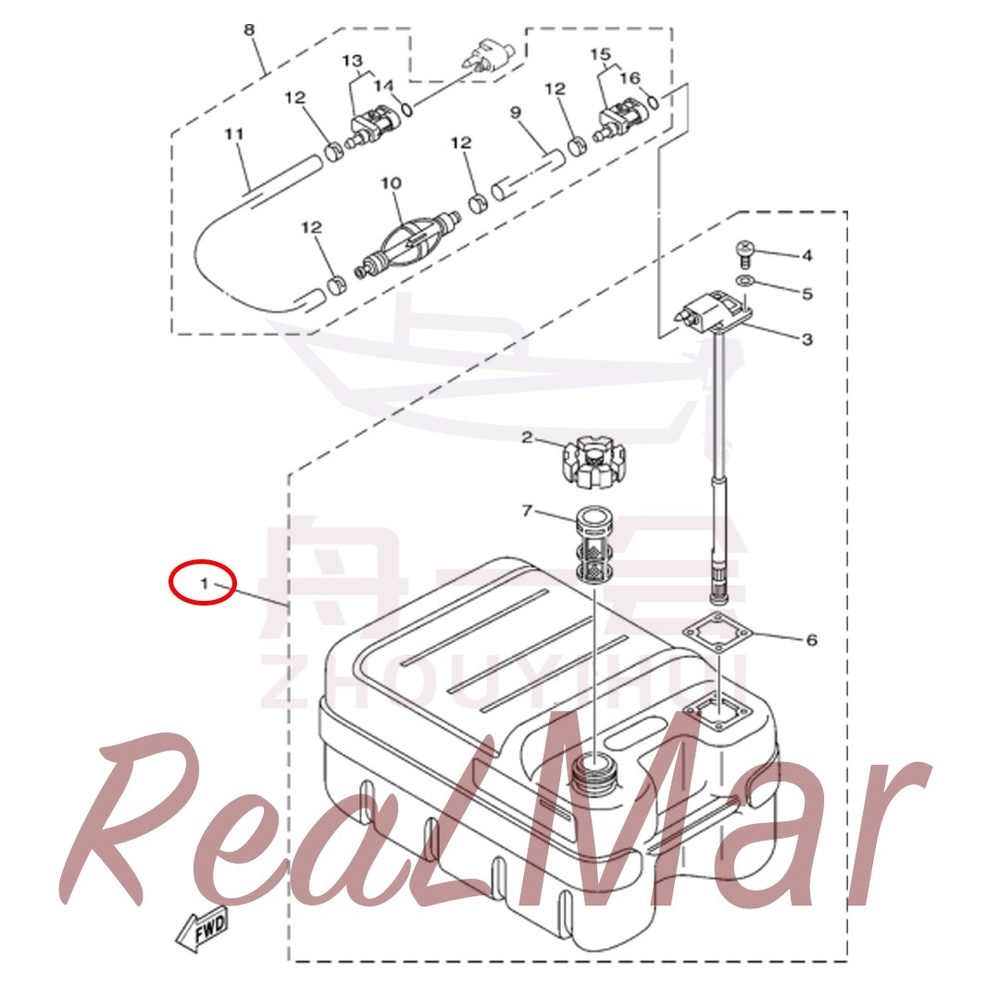 FIG.   18   FUEL TANK 爆炸图