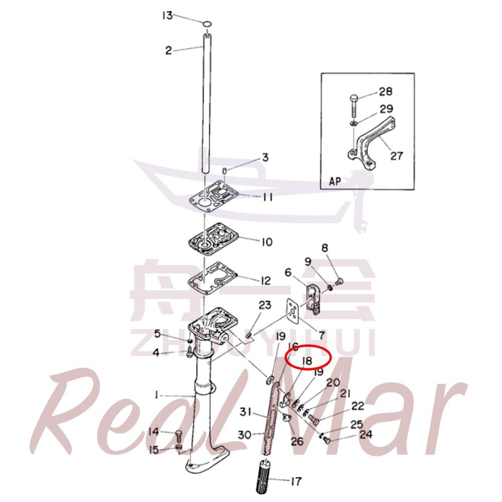 FIG. 7 UPPER CASING 爆炸图