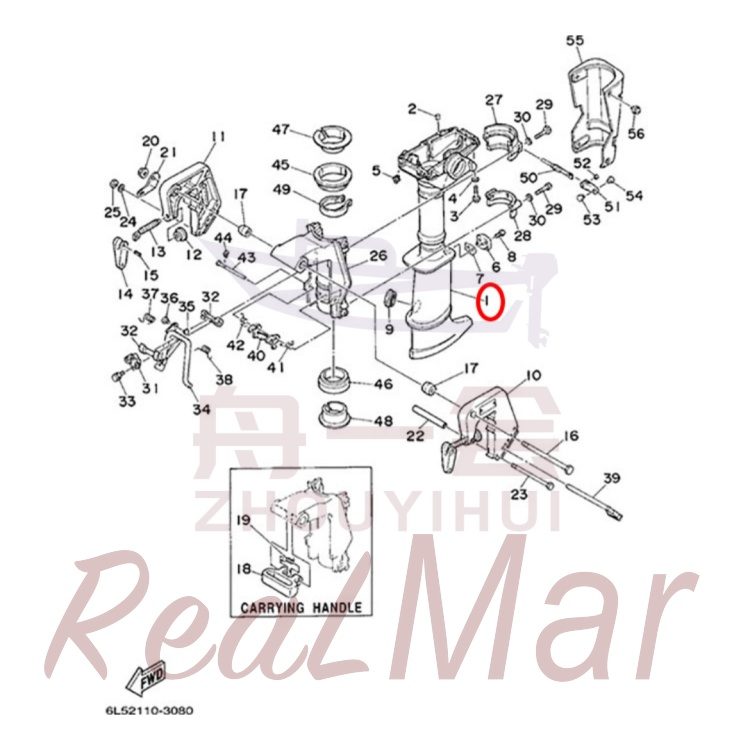 FIG. 8 UPPER CASING & BRACKET Рис.
