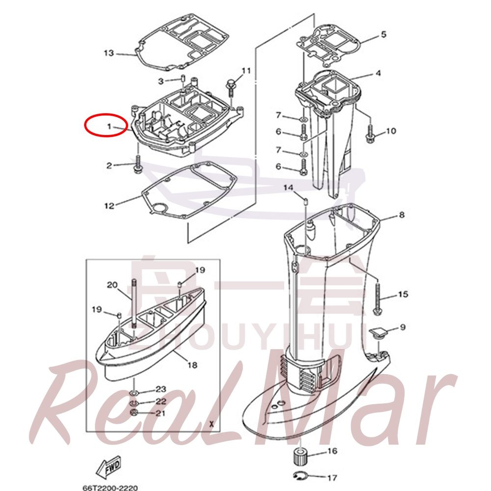 FIG. 22 UPPER CASING Рис.