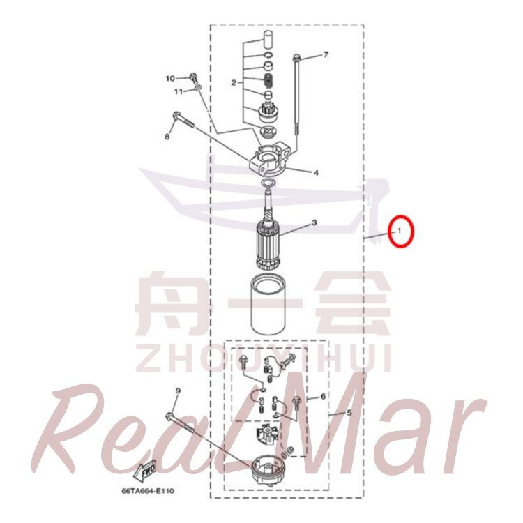 FIG.   12   STARTING MOTOR 爆炸图