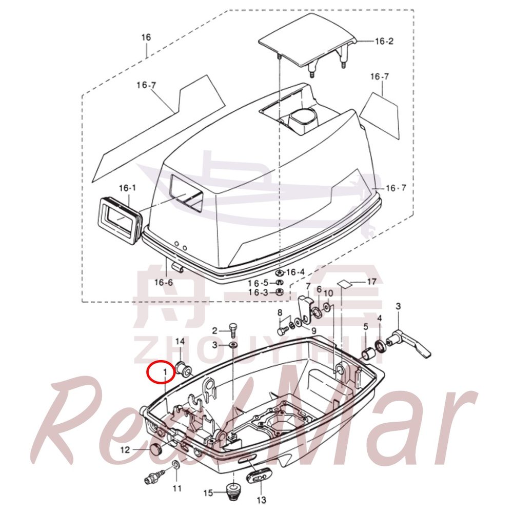 Fig. 13 MOTOR COVER Рис.