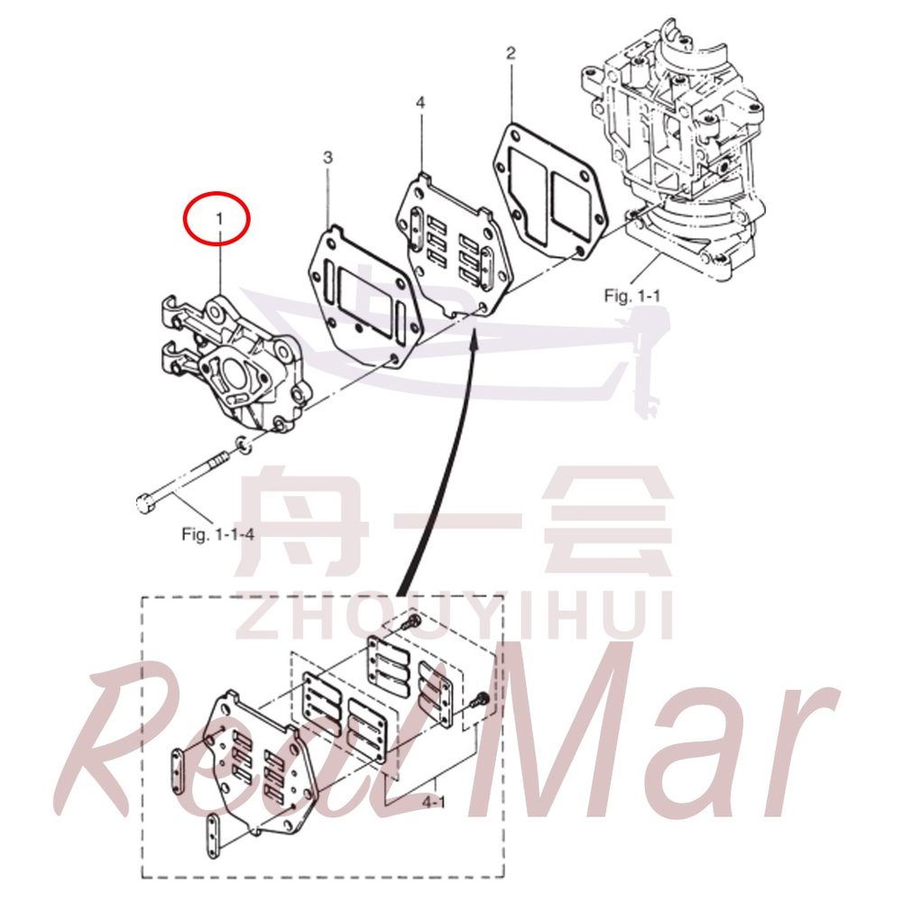 Fig. 3 INLET・REED VALVE Рис.