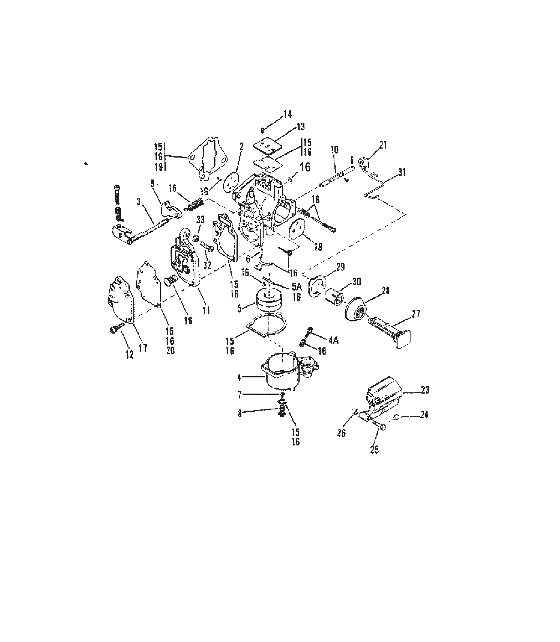 Carburetor SeaPro/Marathon10 &amp; 15