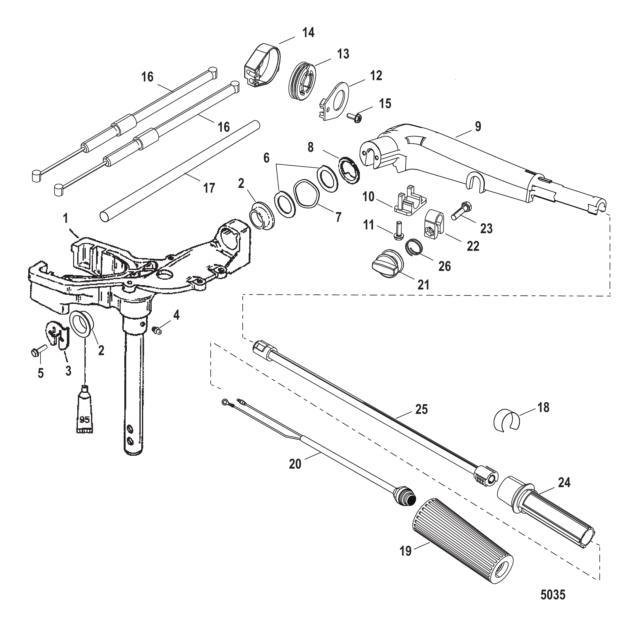 旋转头与转向手柄 Swivel Head and Steering Handle