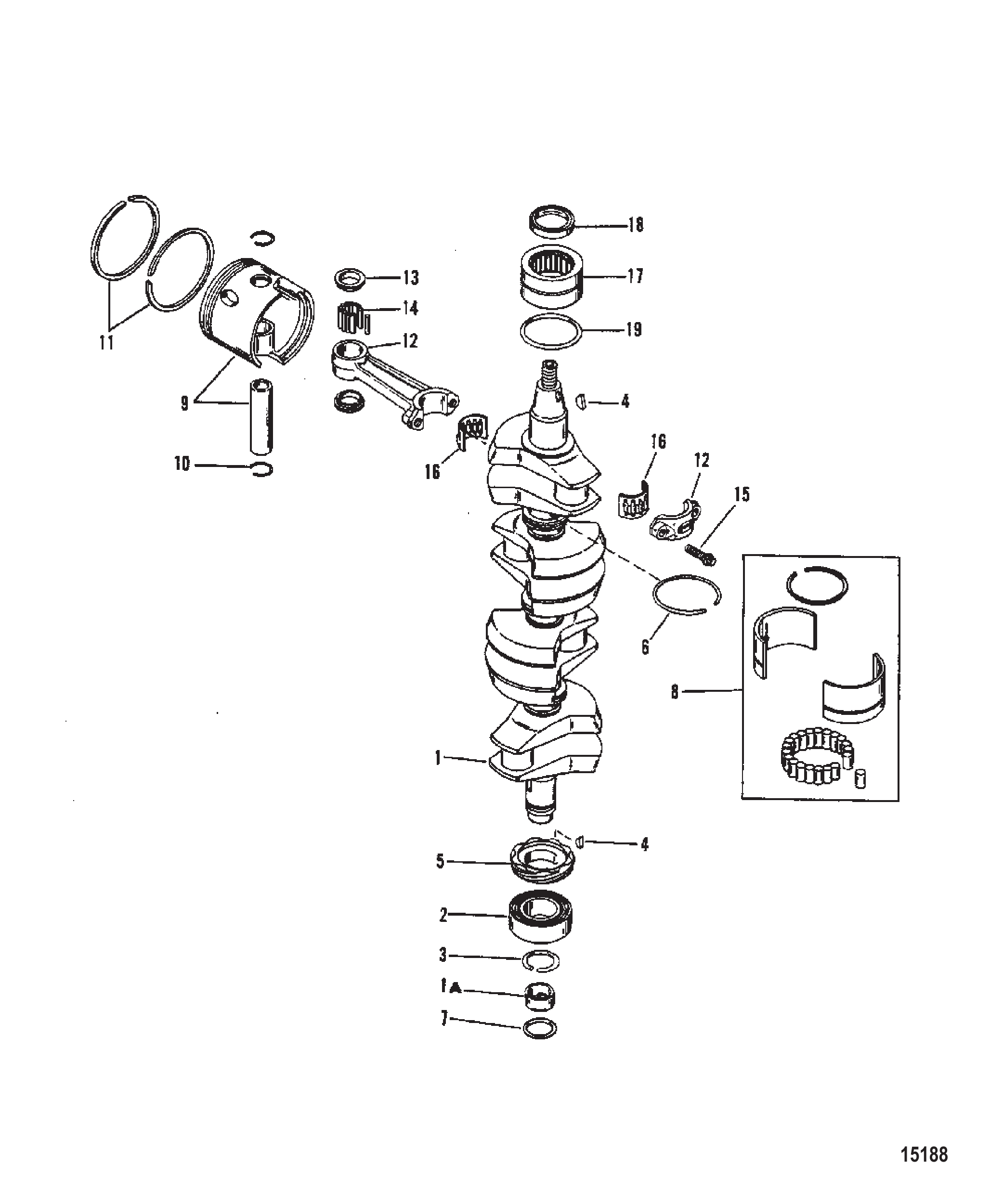 曲轴活塞及连杆(#638-8532--1) Crankshaft Pistons And Connecting Rods (#638-8532--1)