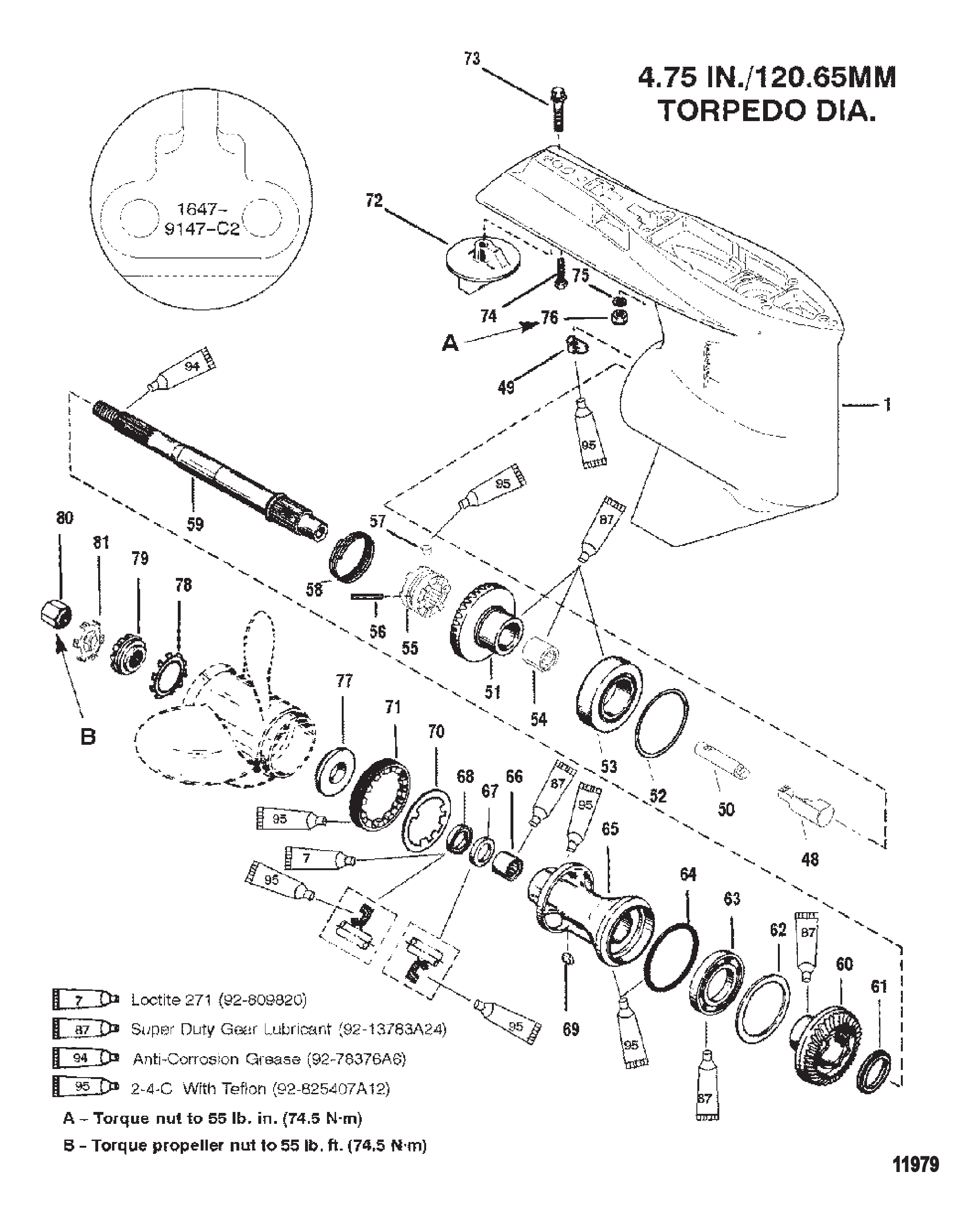 Gear Housing (Propshaft-Standard-S/N-0G438000 &amp; Up)