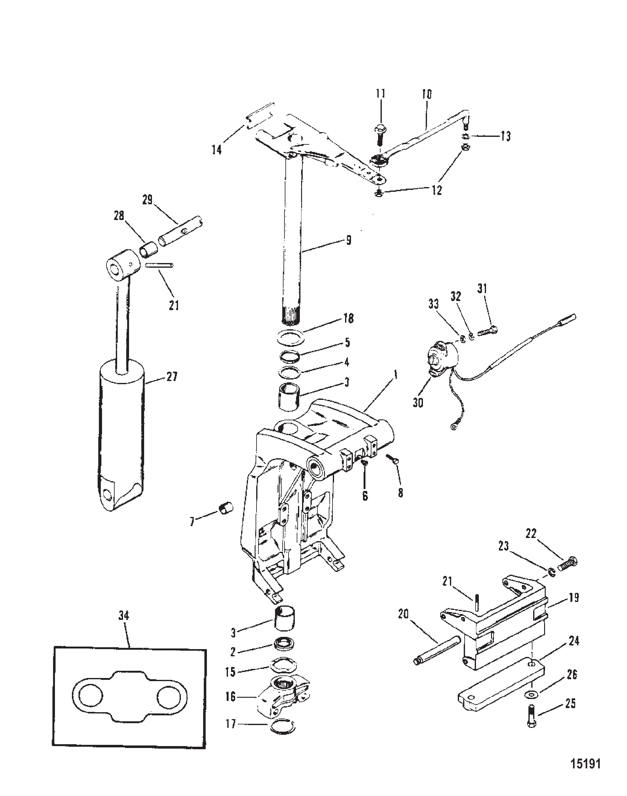 旋转支架与转向臂 Swivel Bracket and Steering Arm