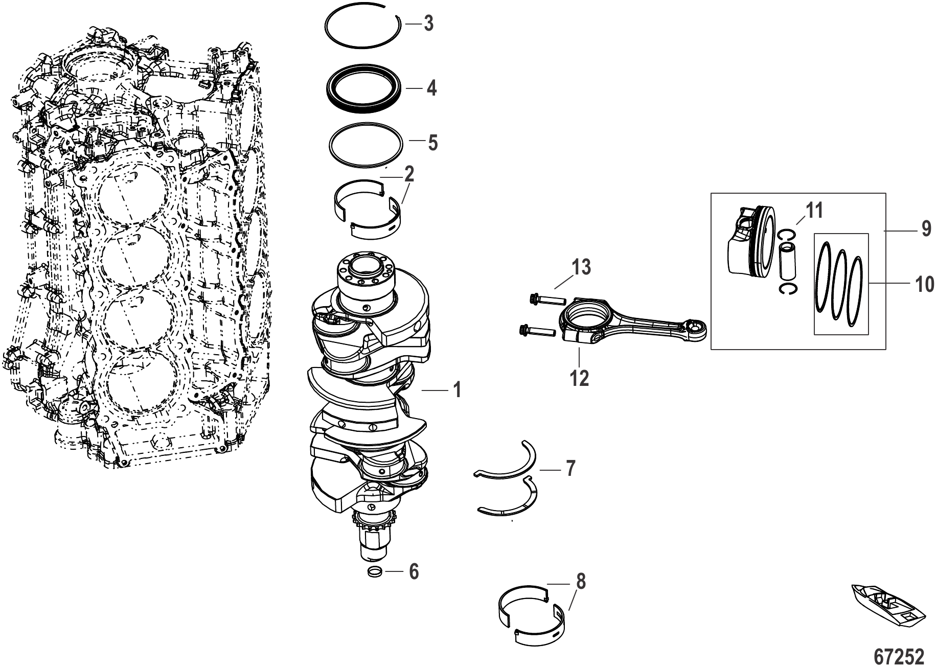 曲轴、活塞与连杆 CRANKSHAFT, PISTONS AND CONNECTING RODS