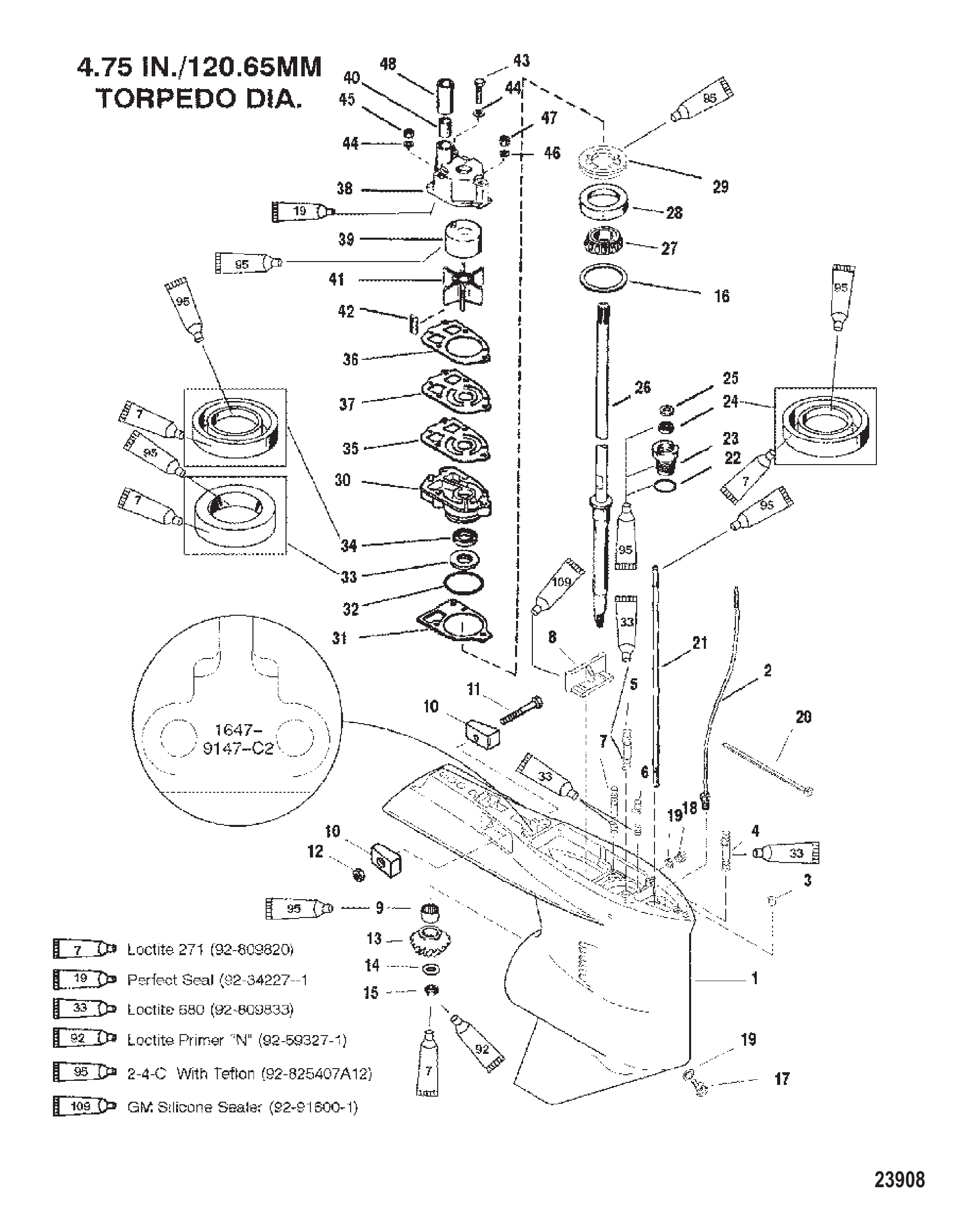 齿轮箱（驱动轴）（标准/反向旋转） Gear Housing (Driveshaft)(Standard/Counter Rotation)