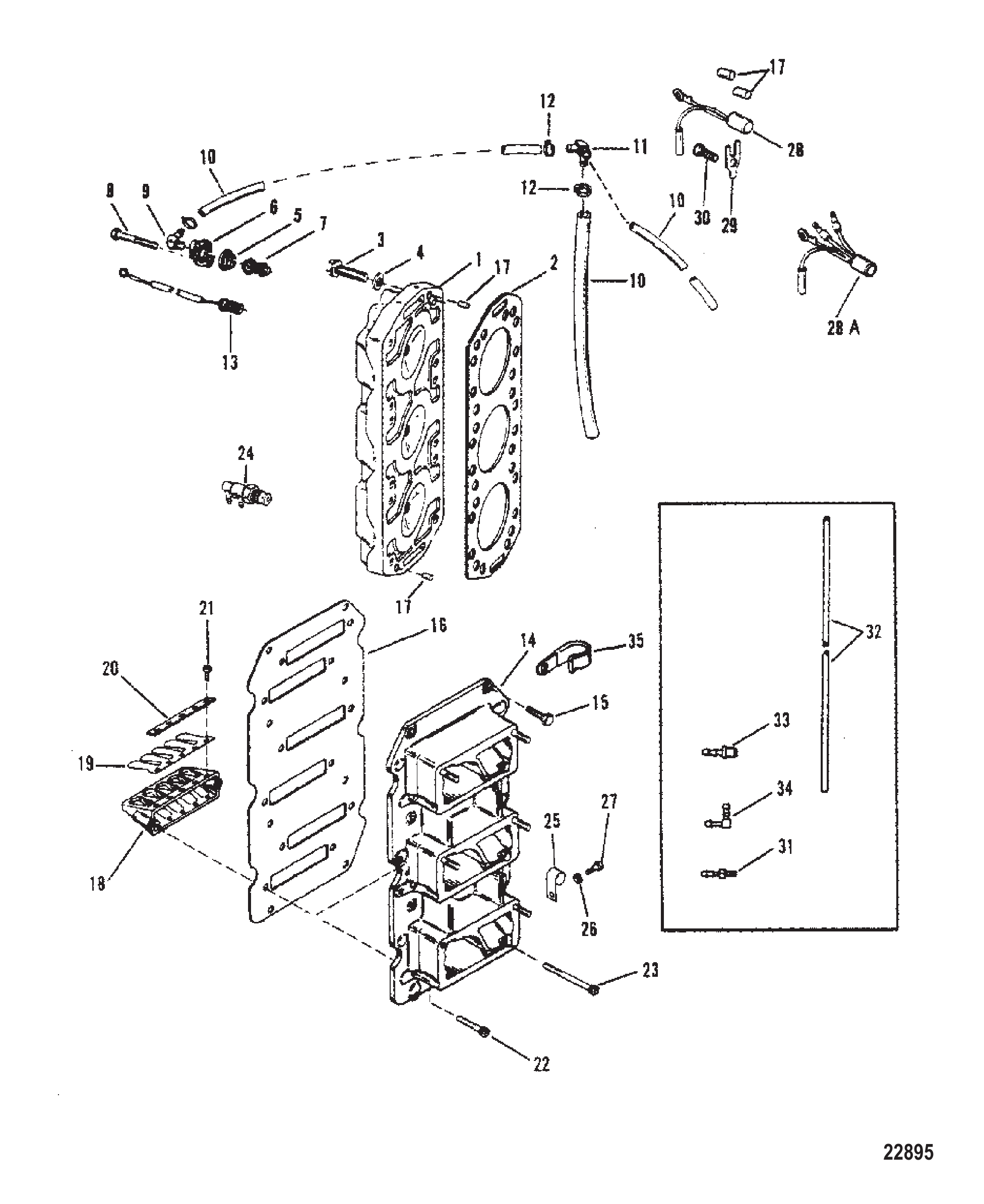 簧片阀组与气缸盖 Reed Block And Cylinder Head