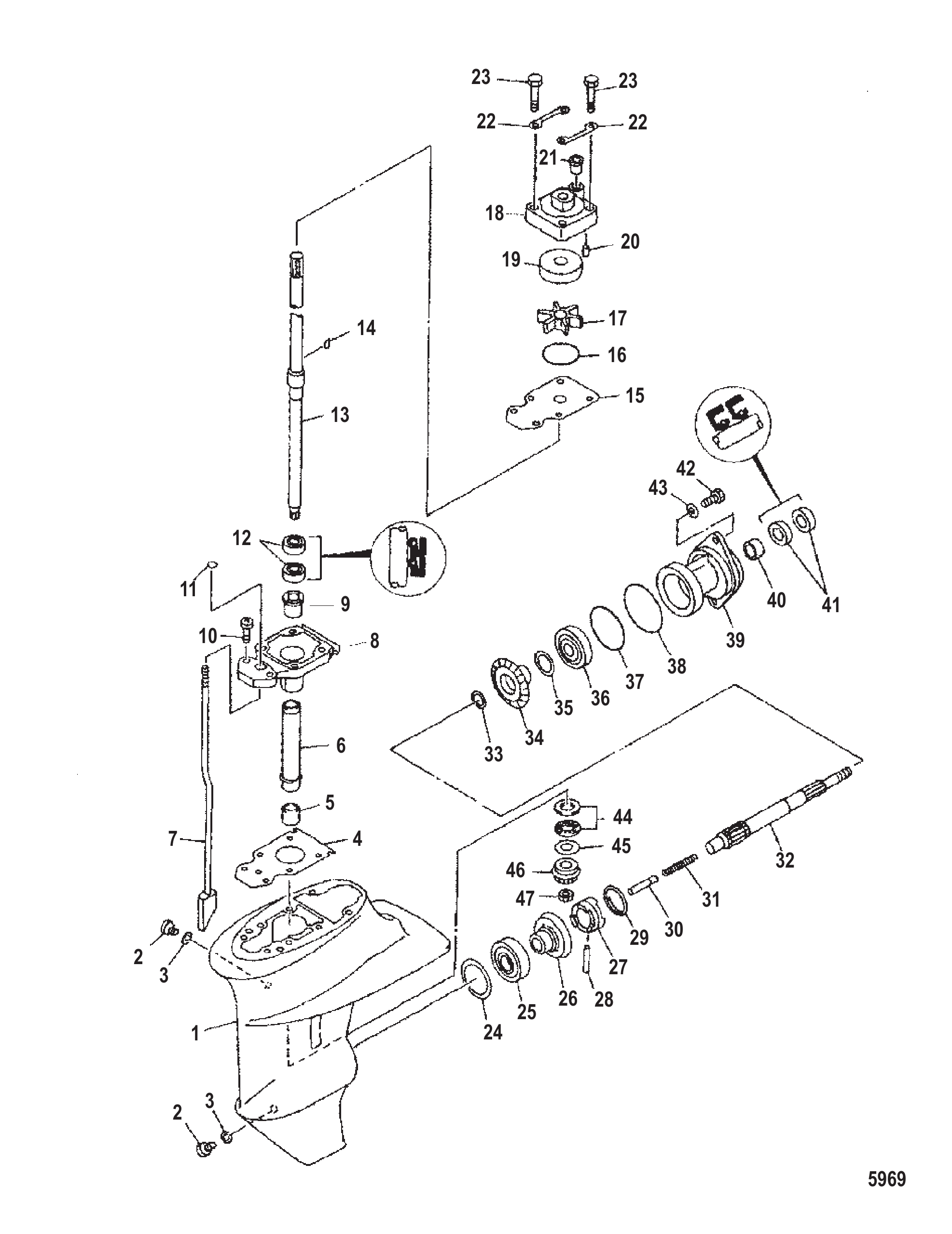 齿轮箱总成 Gear Housing Assembly