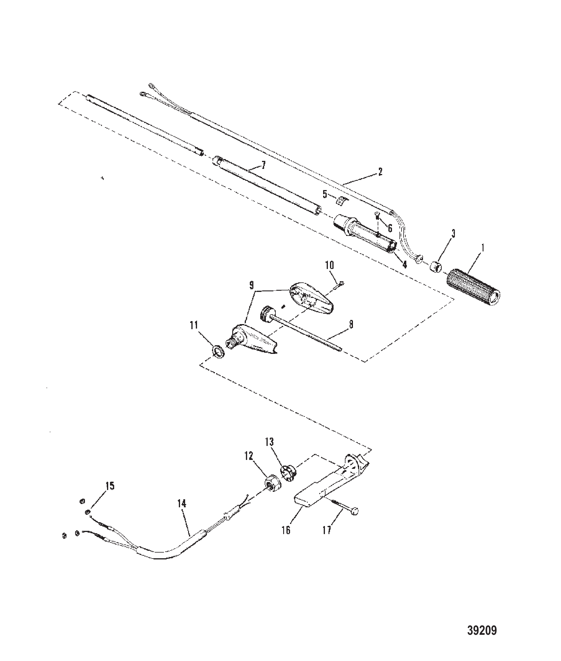 转向手柄总成(手动) STEERING HANDLE ASSEMBLY (MANUAL)