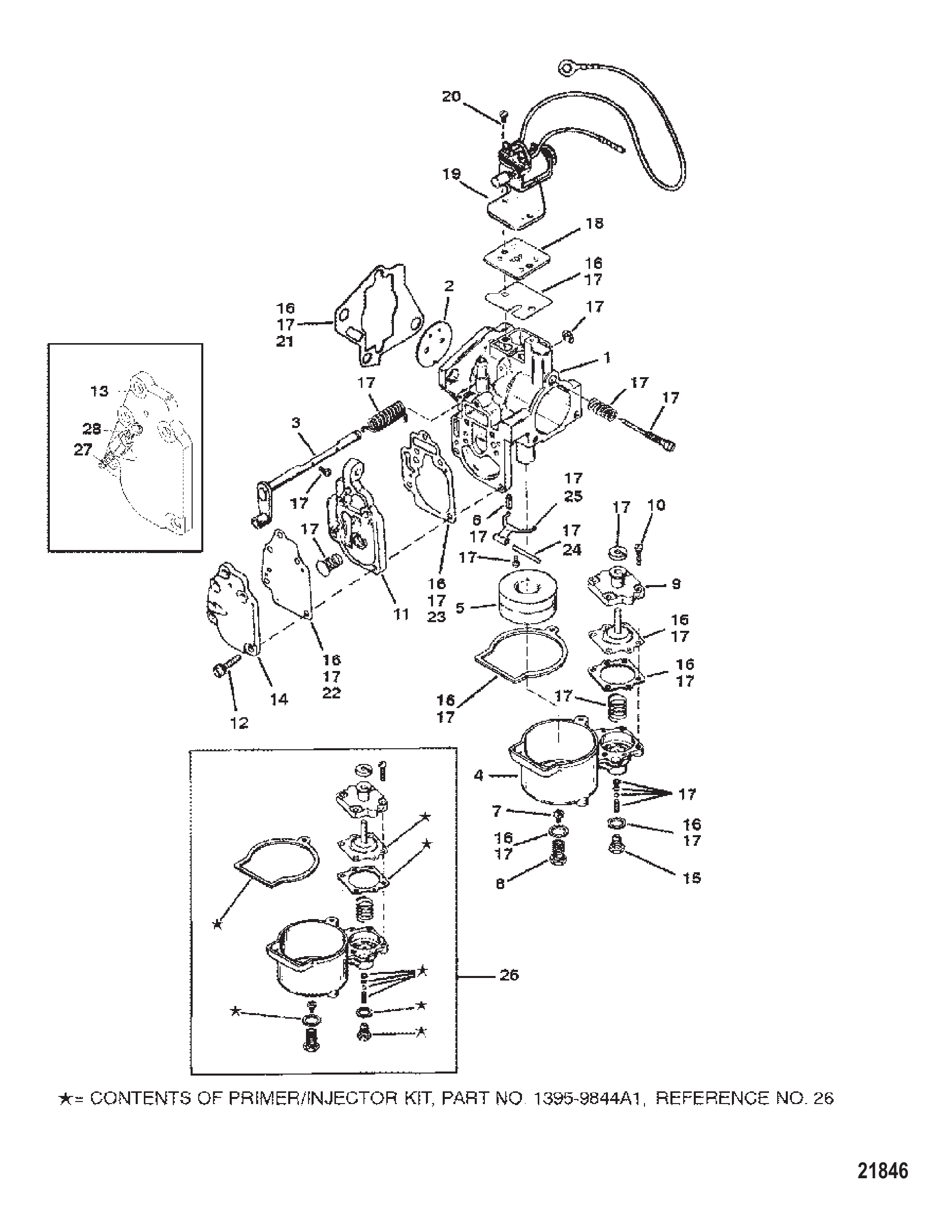 化油器（20/25/JET 20） Carburetor (20/25/JET 20)