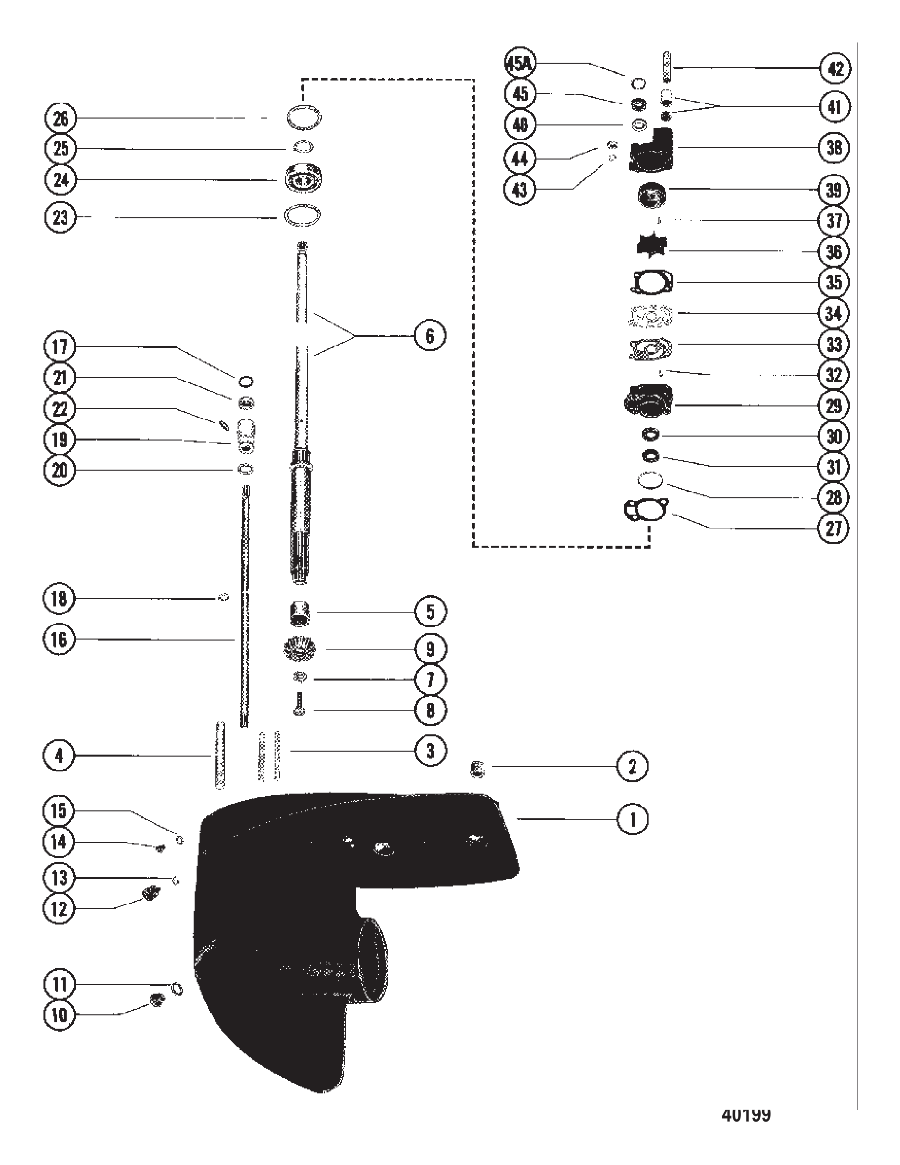 齿轮箱总成驱动轴 GEAR HOUSING ASSEMBLY DRIVESHAFT