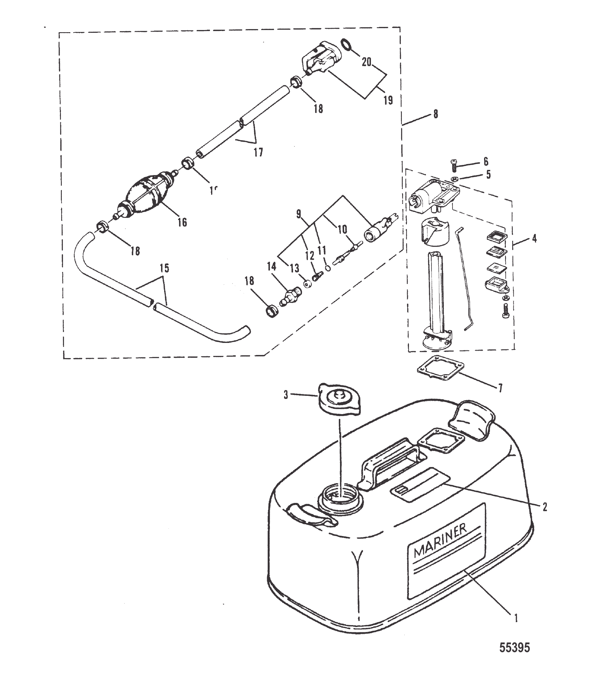 燃油箱和燃油管路总成 FUEL TANK AND FUEL LINE ASSEMBLY
