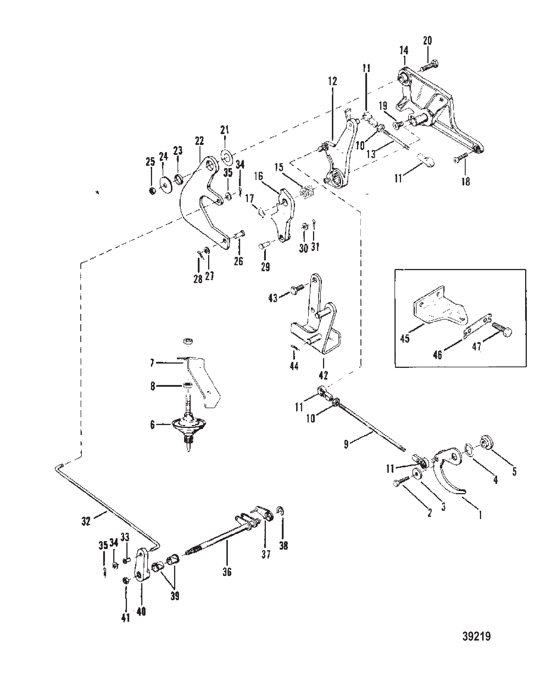 油门和换挡联动装置（电动） THROTTLE AND SHIFT LINKAGE (ELECTRIC)