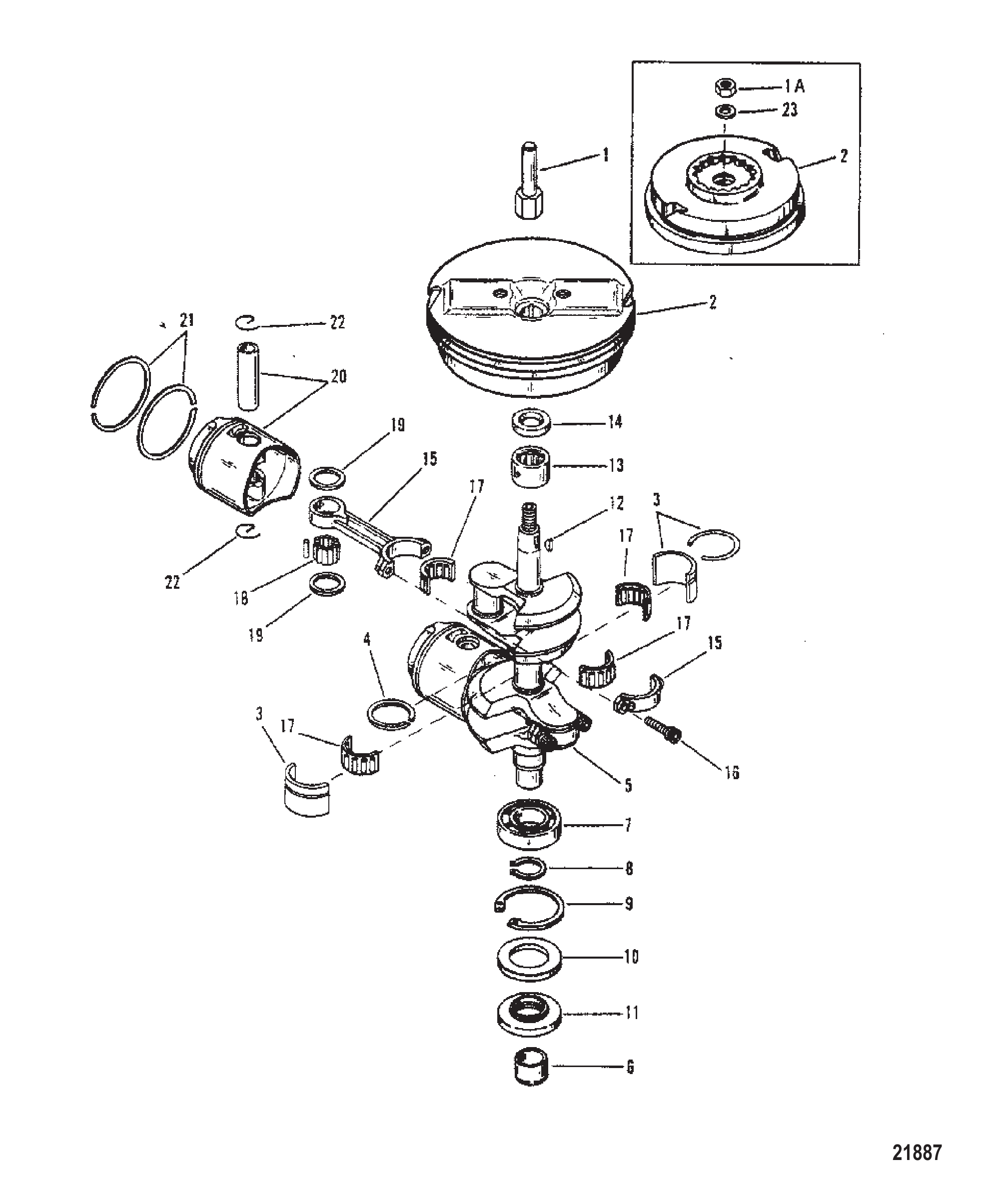 曲轴、活塞和飞轮 CRANKSHAFT, PISTONS AND FLYWHEEL