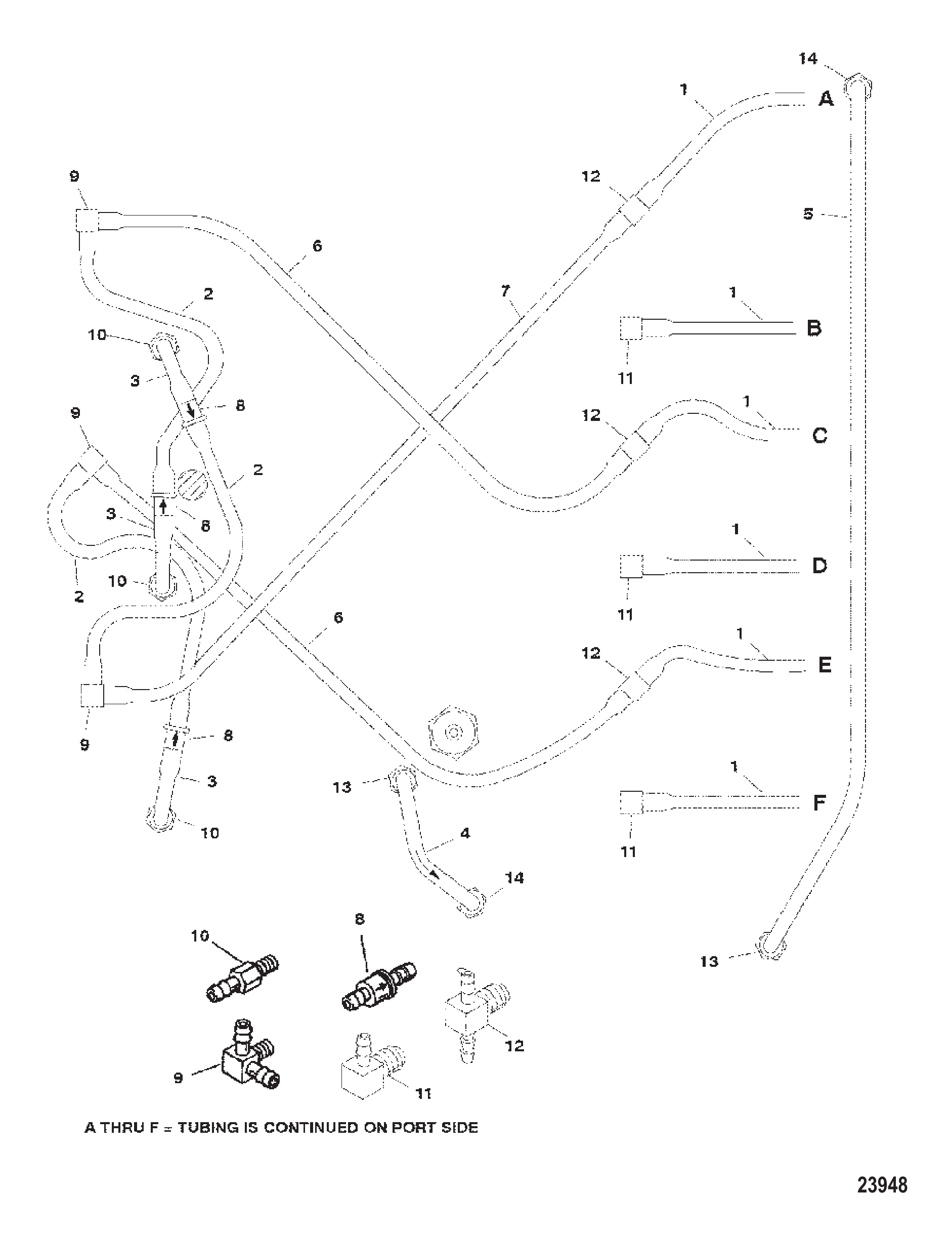 BLEED SYSTEM (STARBOARD)(S/N-0G485989 &amp; UP)