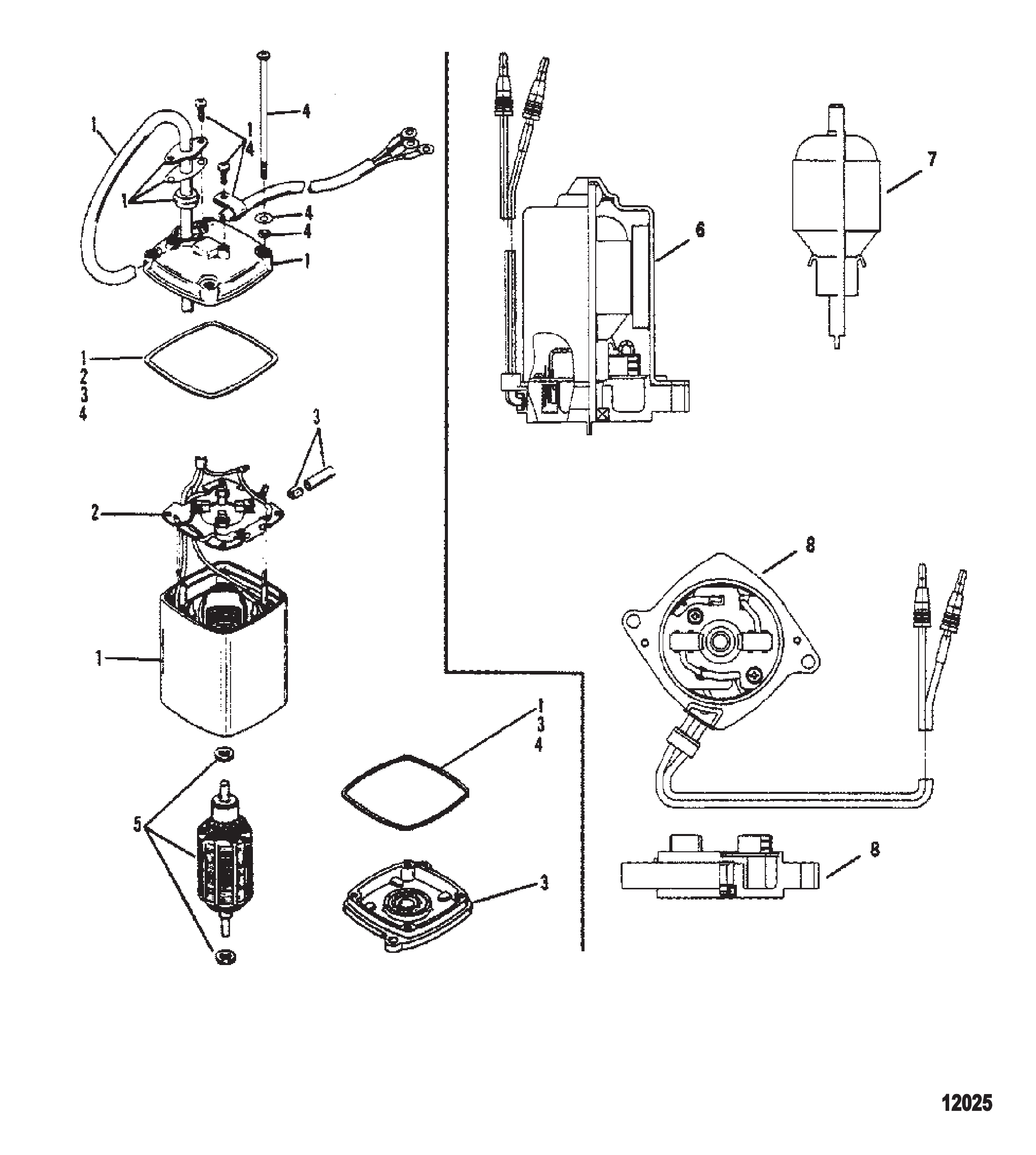 动力升降马达 POWER TRIM MOTOR