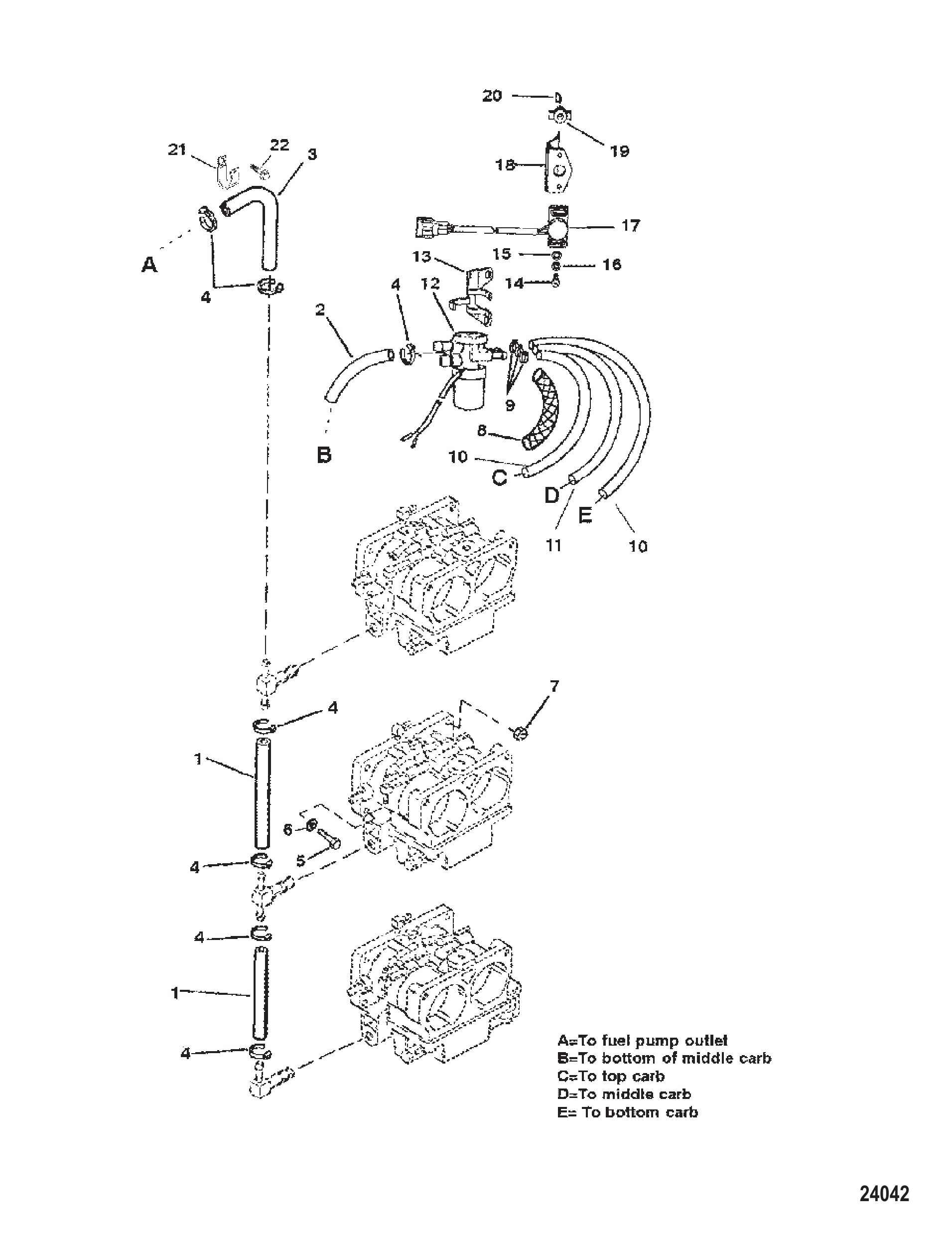 燃油管路(非喷油) FUEL LINES (NON OIL INJECTION)