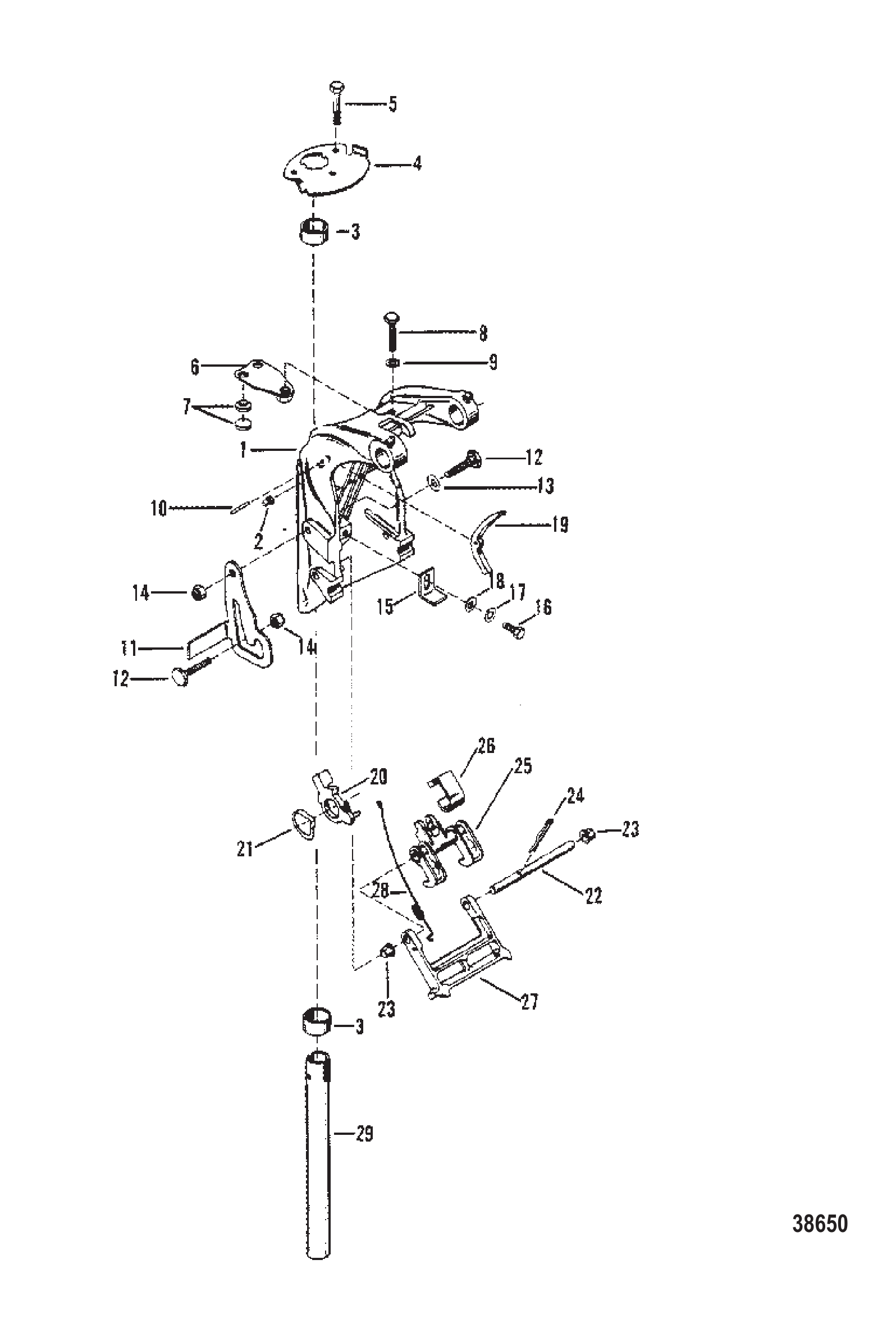 旋转支架总成 Swivel Bracket Assembly