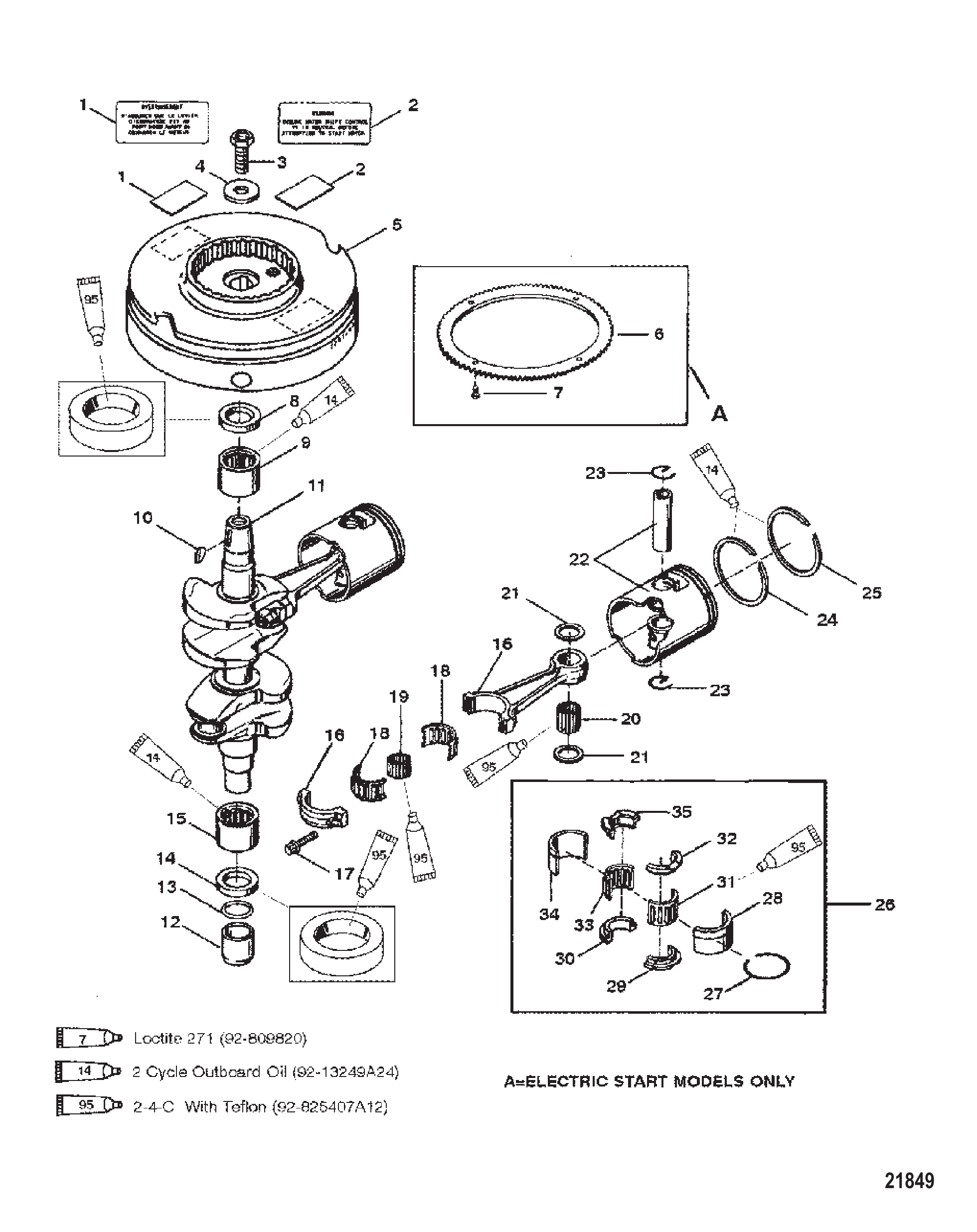 曲轴、活塞与飞轮 Crankshaft, Pistons and Flywheel