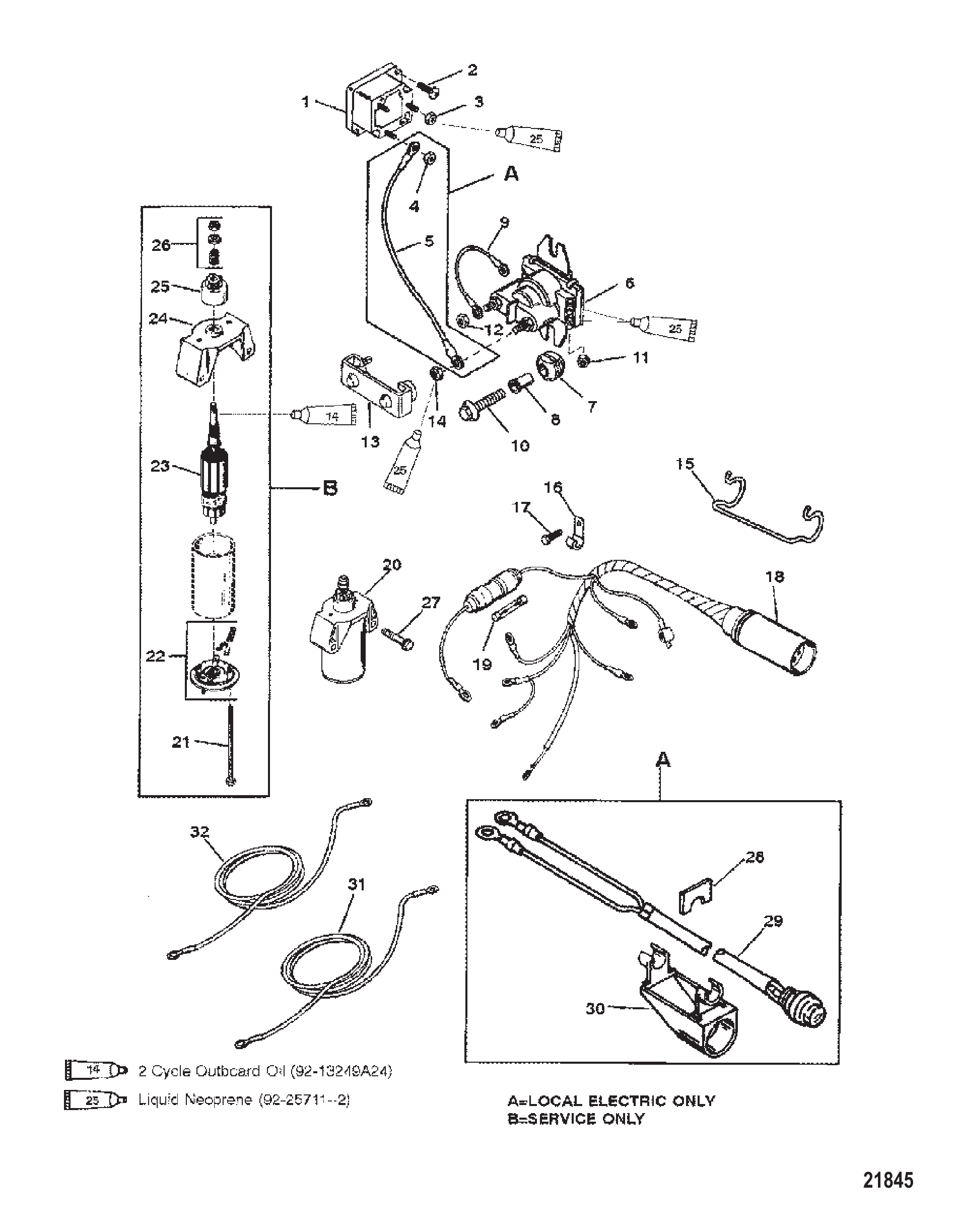 电动启动组件 Electric Start Components