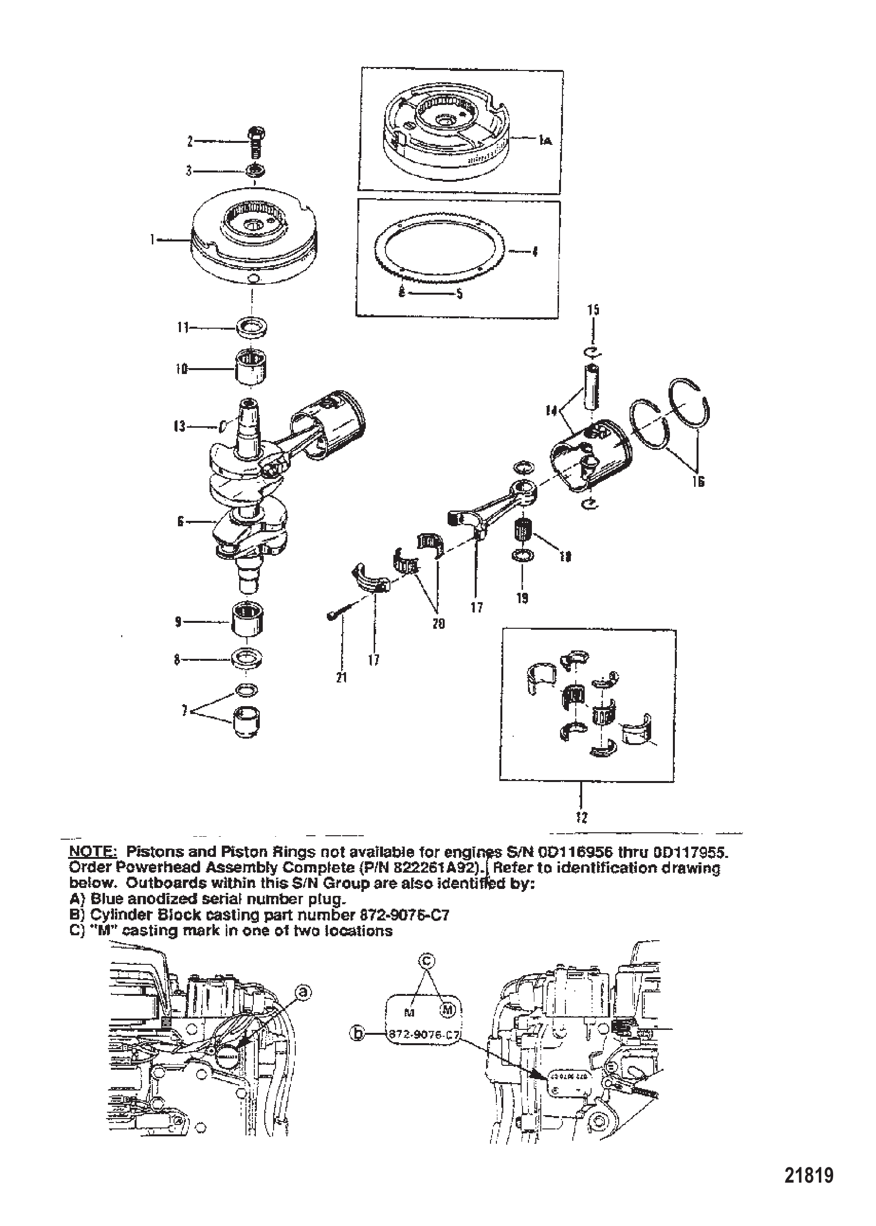 曲轴、活塞与飞轮 Crankshaft, Pistons and Flywheel