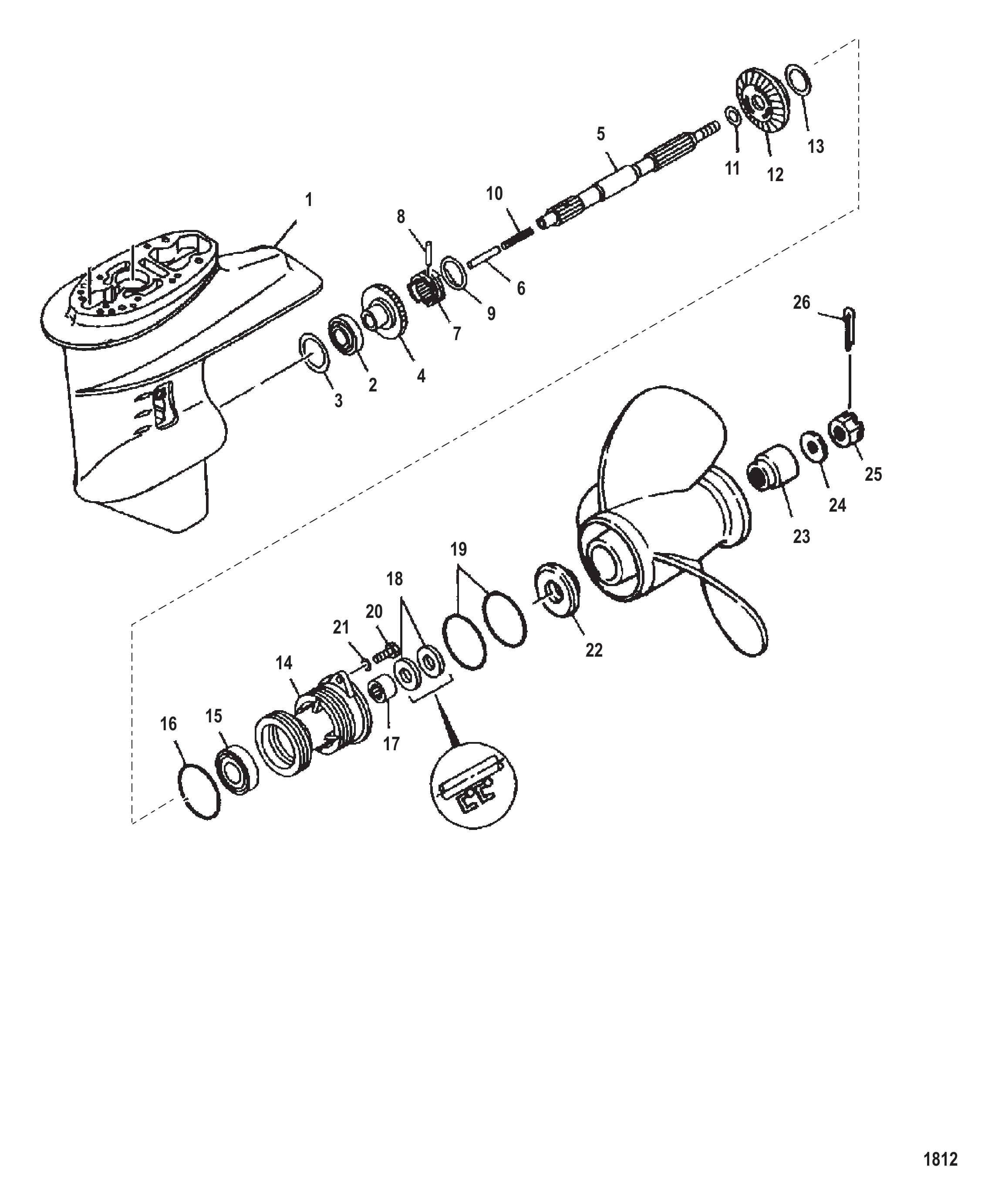 齿轮箱(螺旋桨轴) GEAR HOUSING (PROP SHAFT)