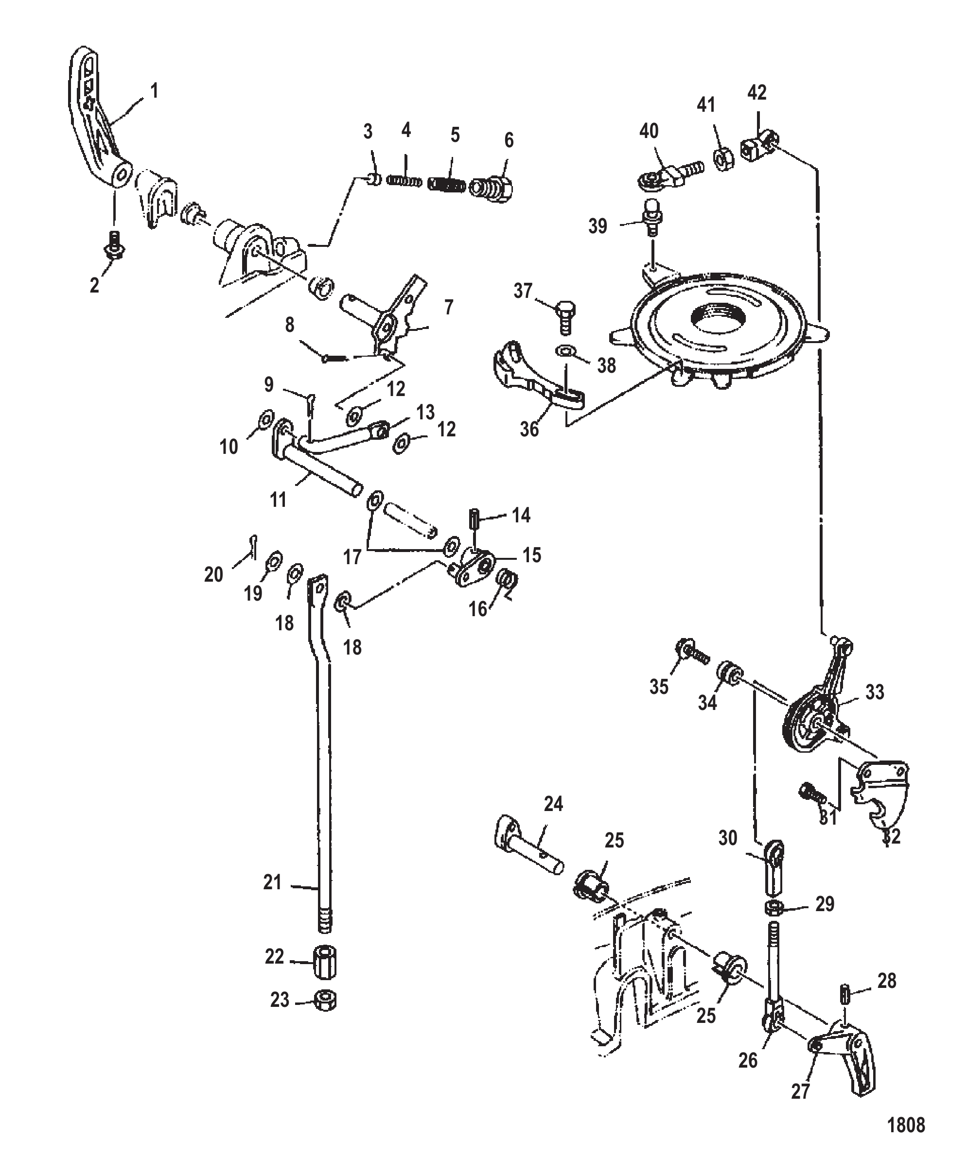 节气门联动装置 THROTTLE LINKAGE