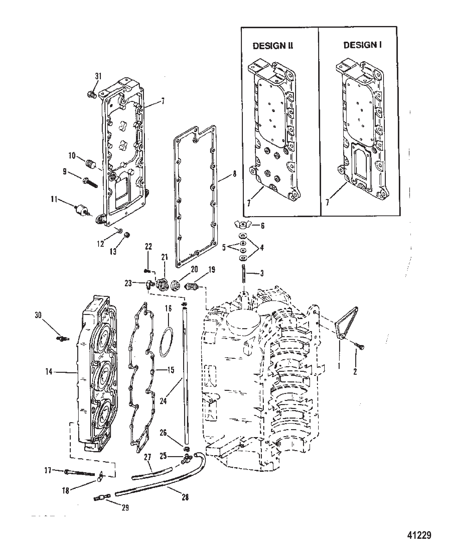 EXHAUST MANIFOLD AND CYLINDER HEAD
