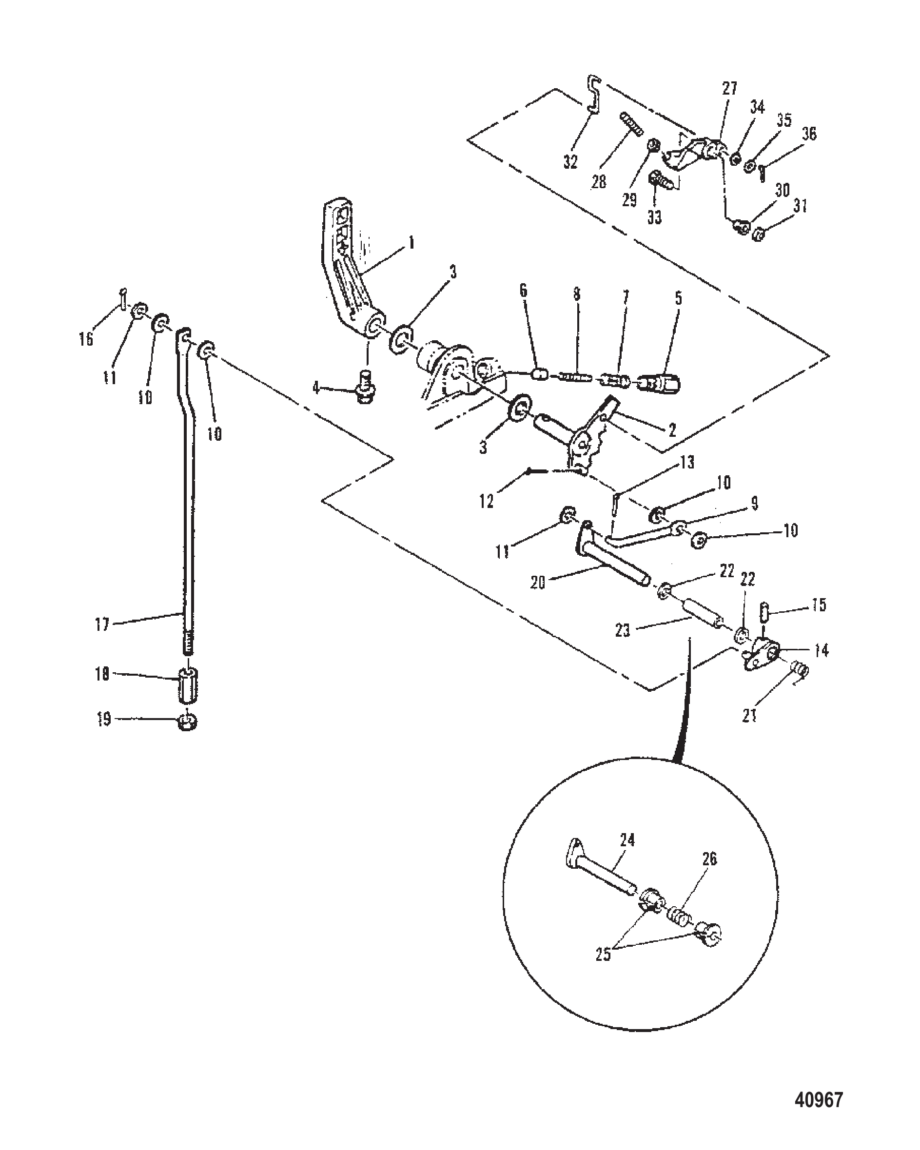 换挡联动装置 GEAR SHIFT LINKAGE