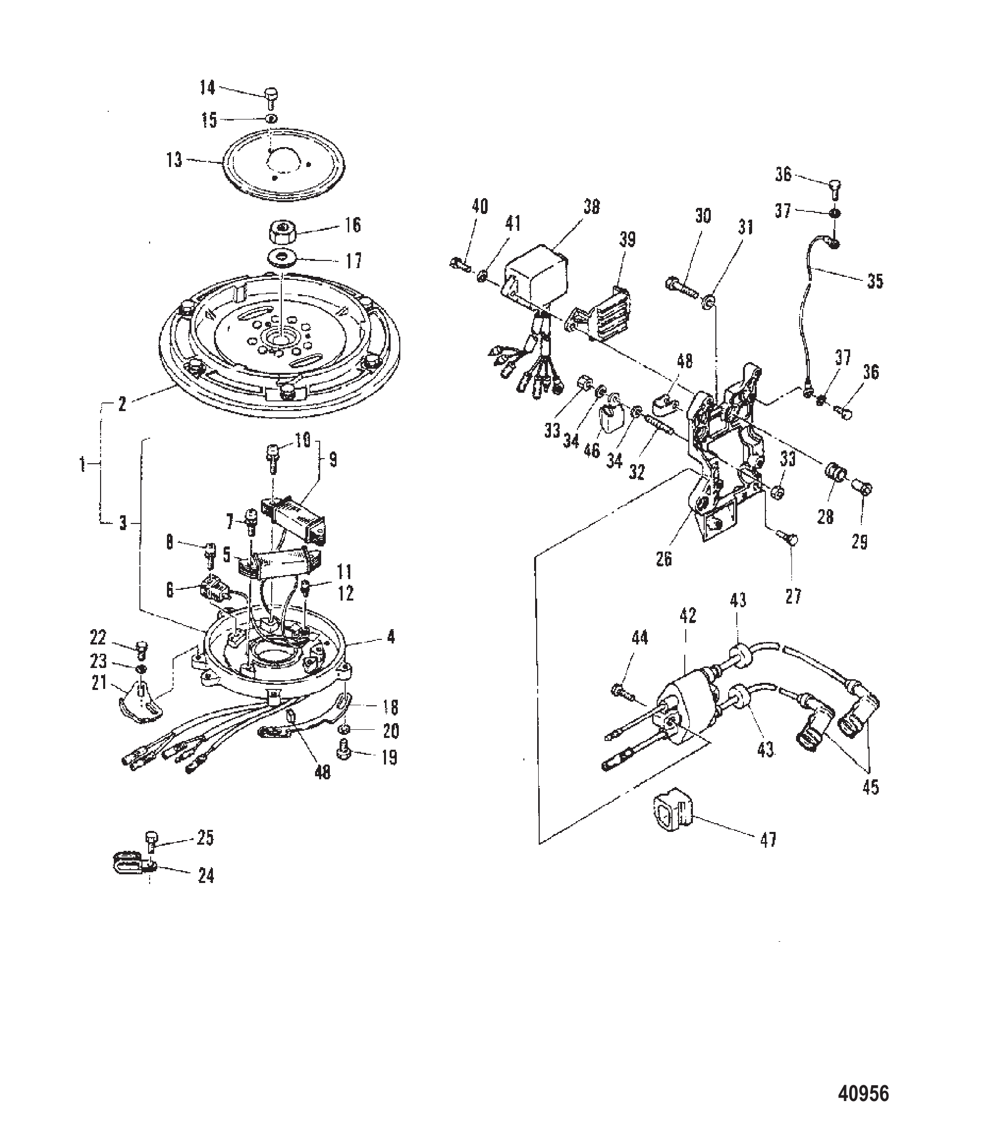 飞轮(M-006086/ML-305361/E-251106/EL-552121及以上) FLYWHEEL (M-006086/ML-305361/E-251106/EL-552121 and Up)