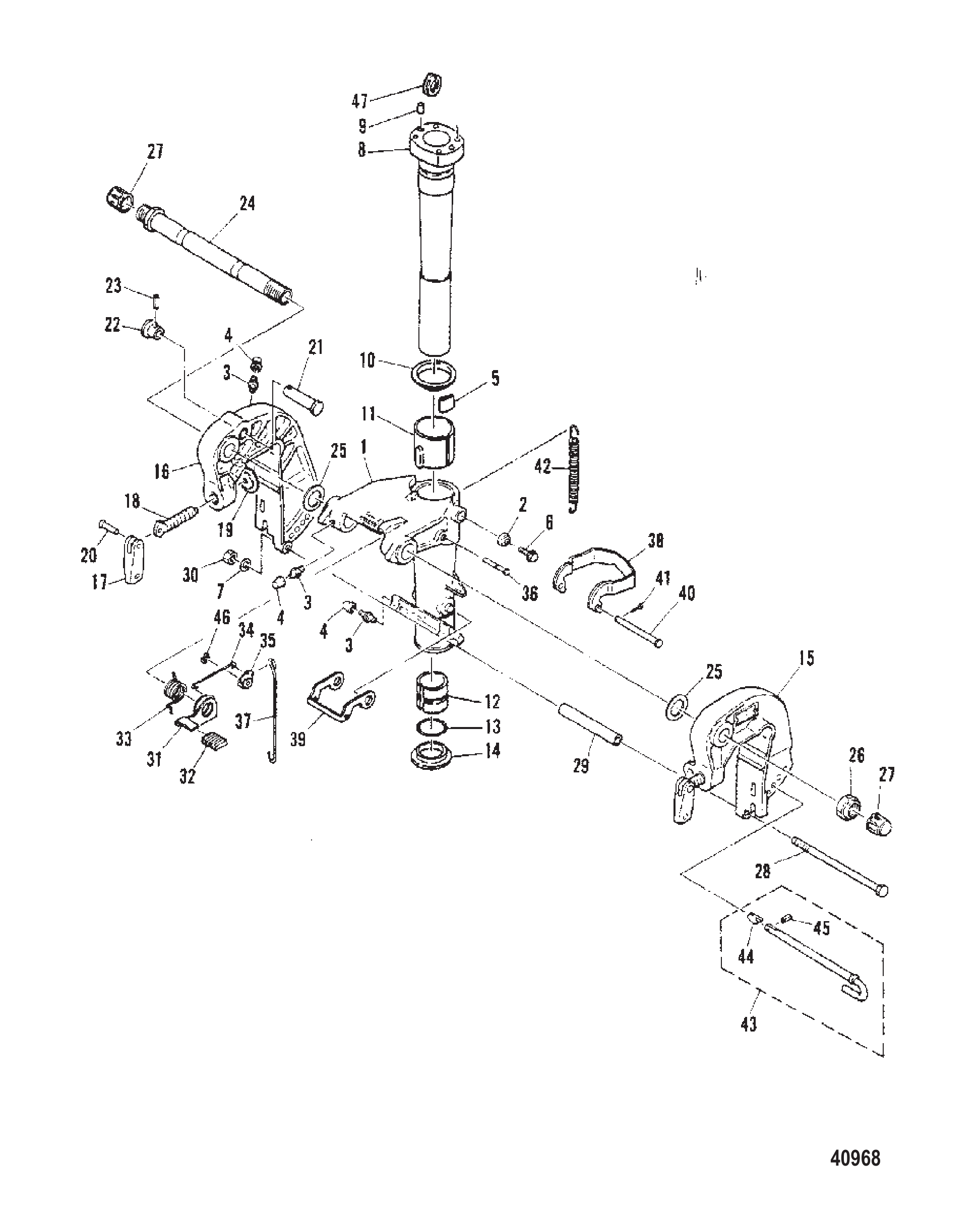 支架M-006086/ML-305361/E-251106/EL-552121及以上 BRACKETS M-006086/ML-305361/E-251106/EL-552121 and Up