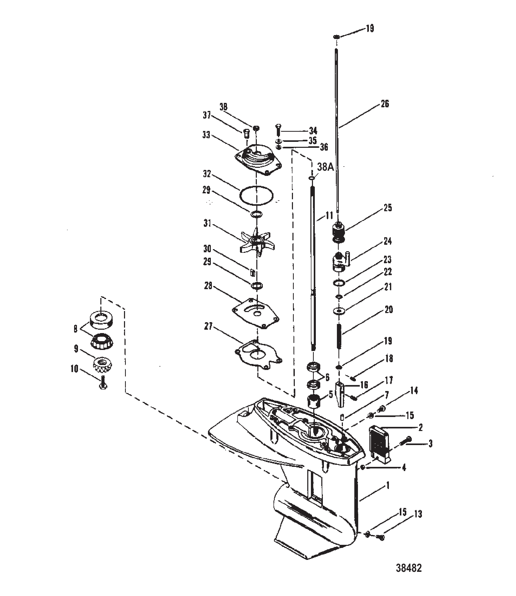 齿轮箱（驱动轴） GEAR HOUSING (DRIVESHAFT)