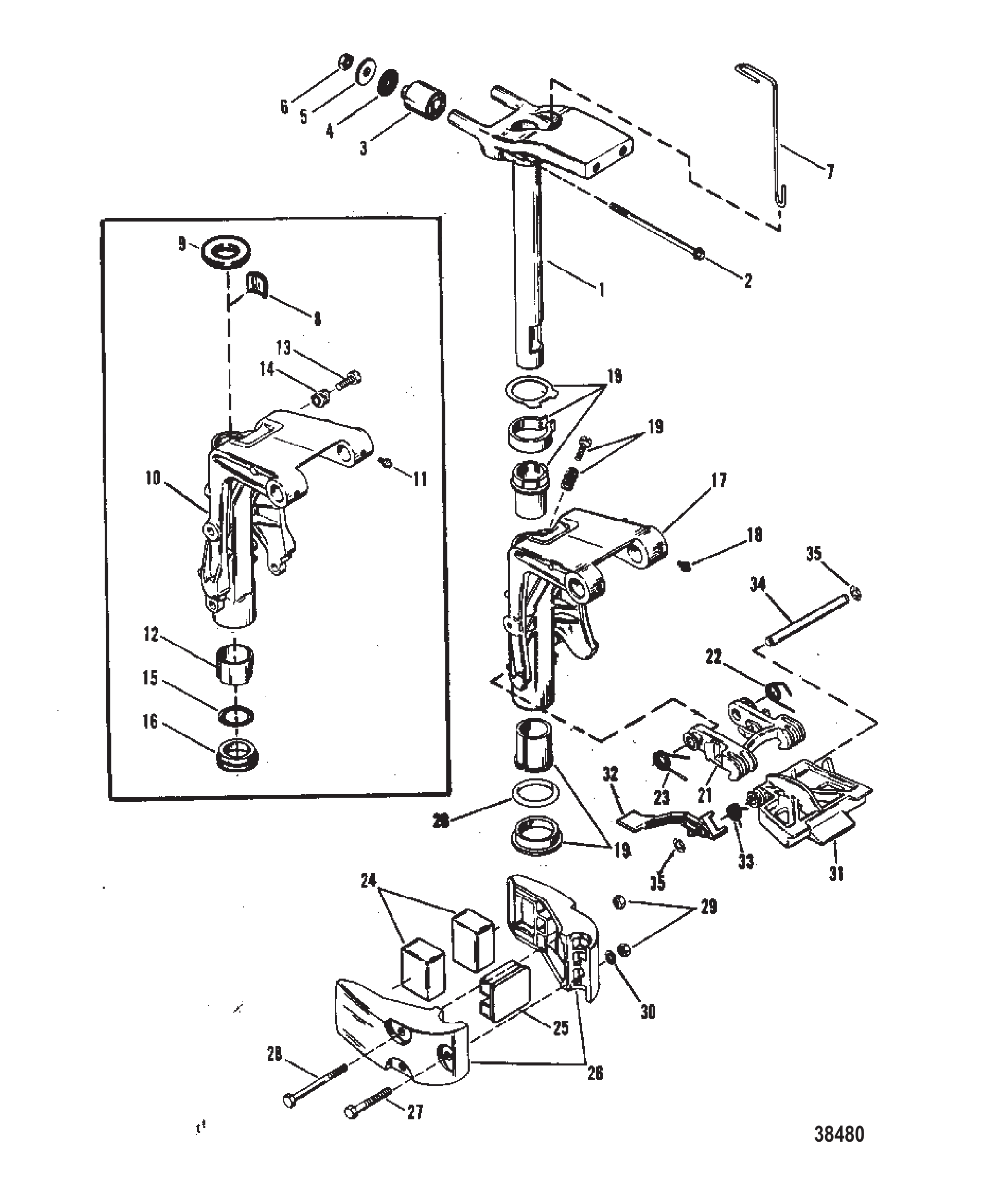 旋转支架总成 SWIVEL BRACKET ASSEMBLY