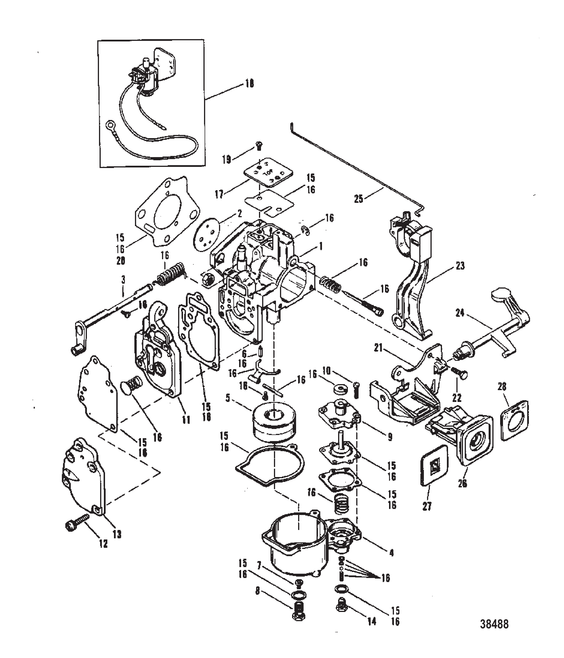 化油器（WMC-13/13A/14/14A/15/15A/16/16A） CARBURETOR (WMC-13/13A/14/14A/15/15A/16/16A)