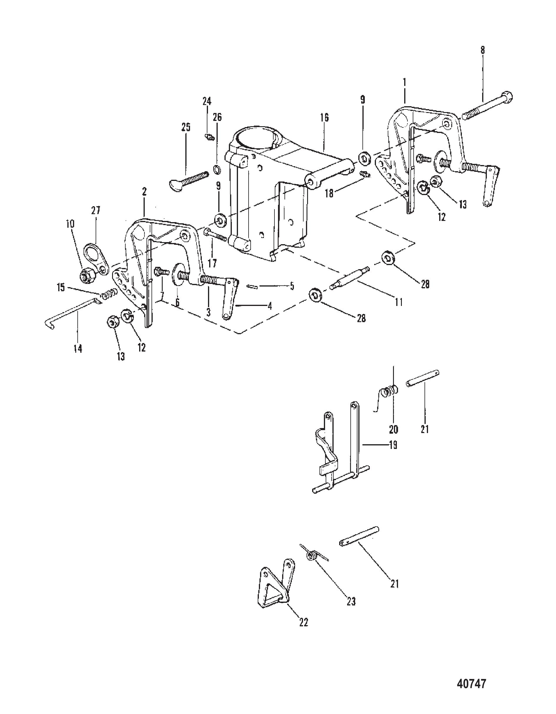 夹紧旋转支架 CLAMP AND SWIVEL BRACKET