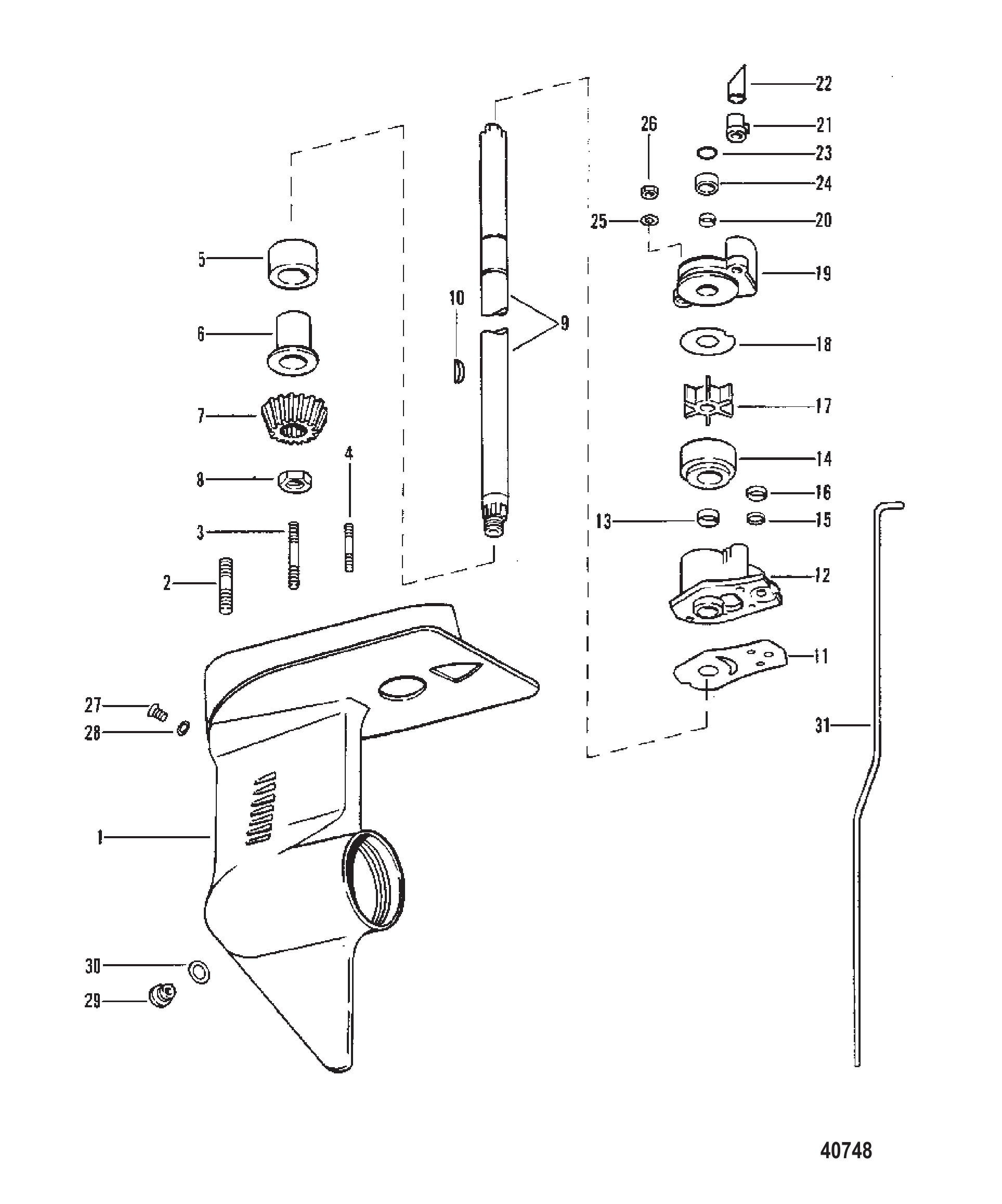 齿轮箱（驱动轴） GEAR HOUSING (DRIVESHAFT)