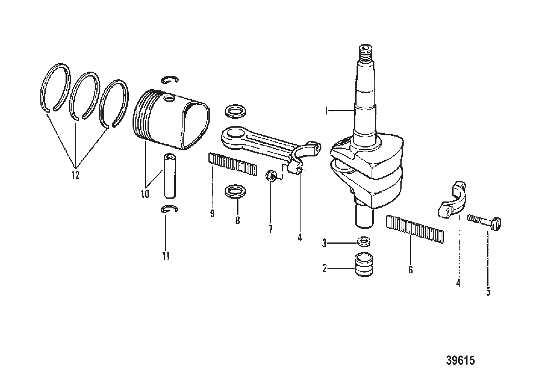 曲轴、活塞与连杆总成 CRANKSHAFT, PISTON AND CONNECTING ROD ASSEMBLY