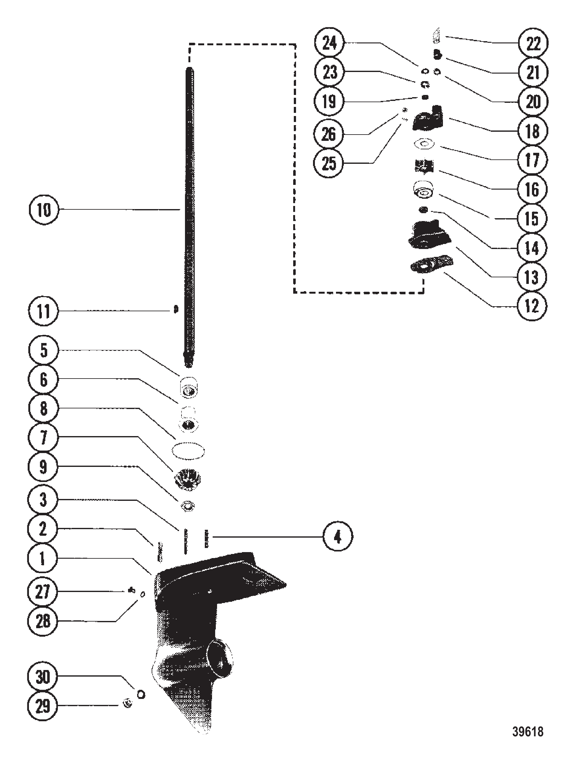 齿轮箱总成(驱动轴) GEAR HOUSING ASSEMBLY (DRIVESHAFT)