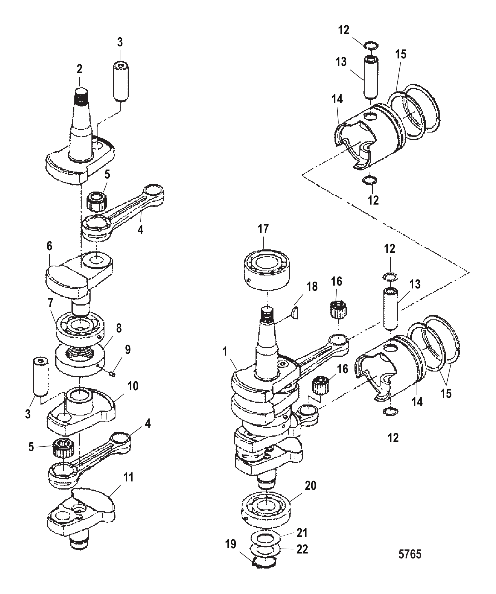 曲轴、活塞与连杆 Crankshaft, Pistons and Connecting Rod