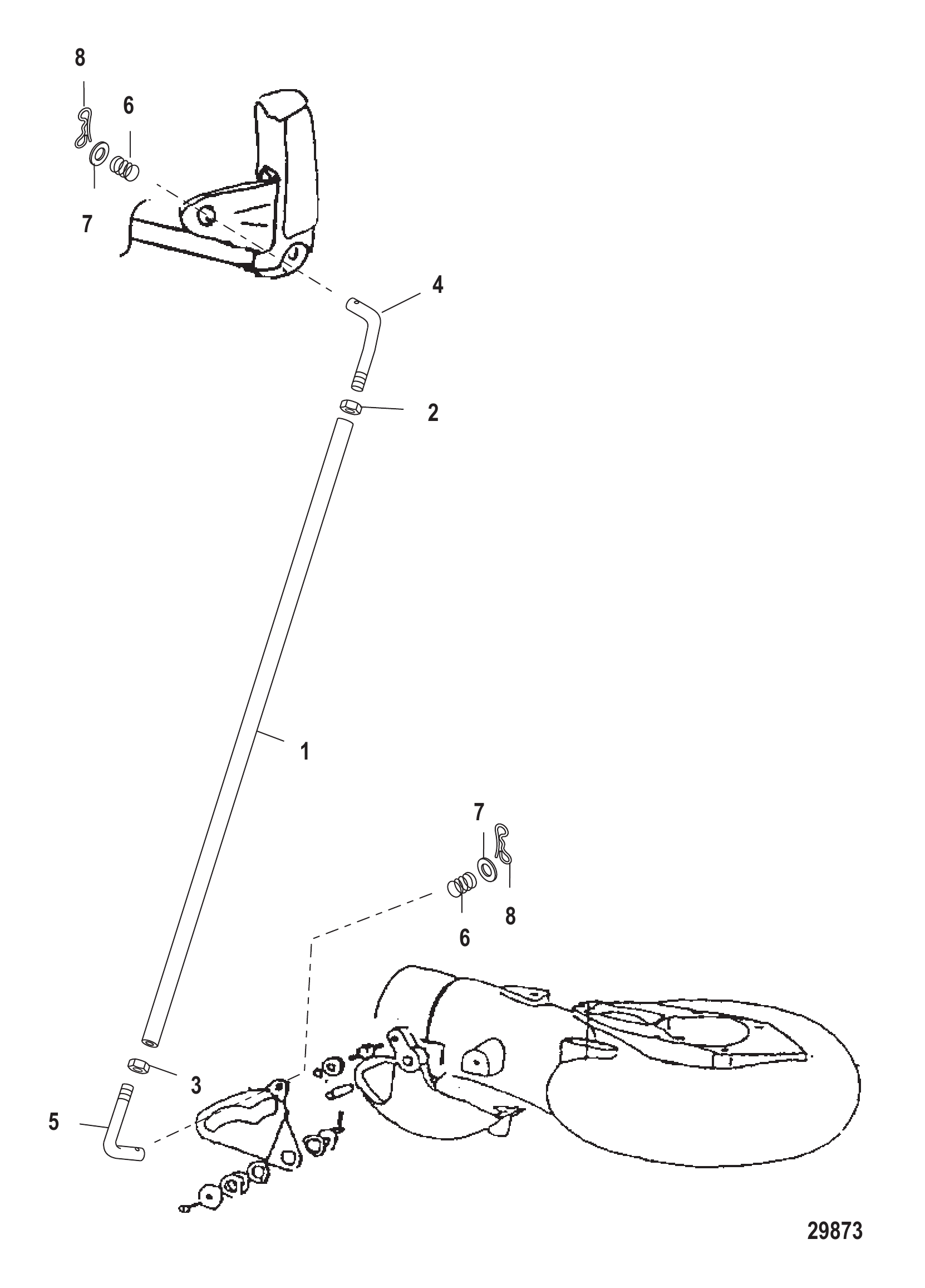 换挡连杆(喷泵) Shift Linkage (Jet)