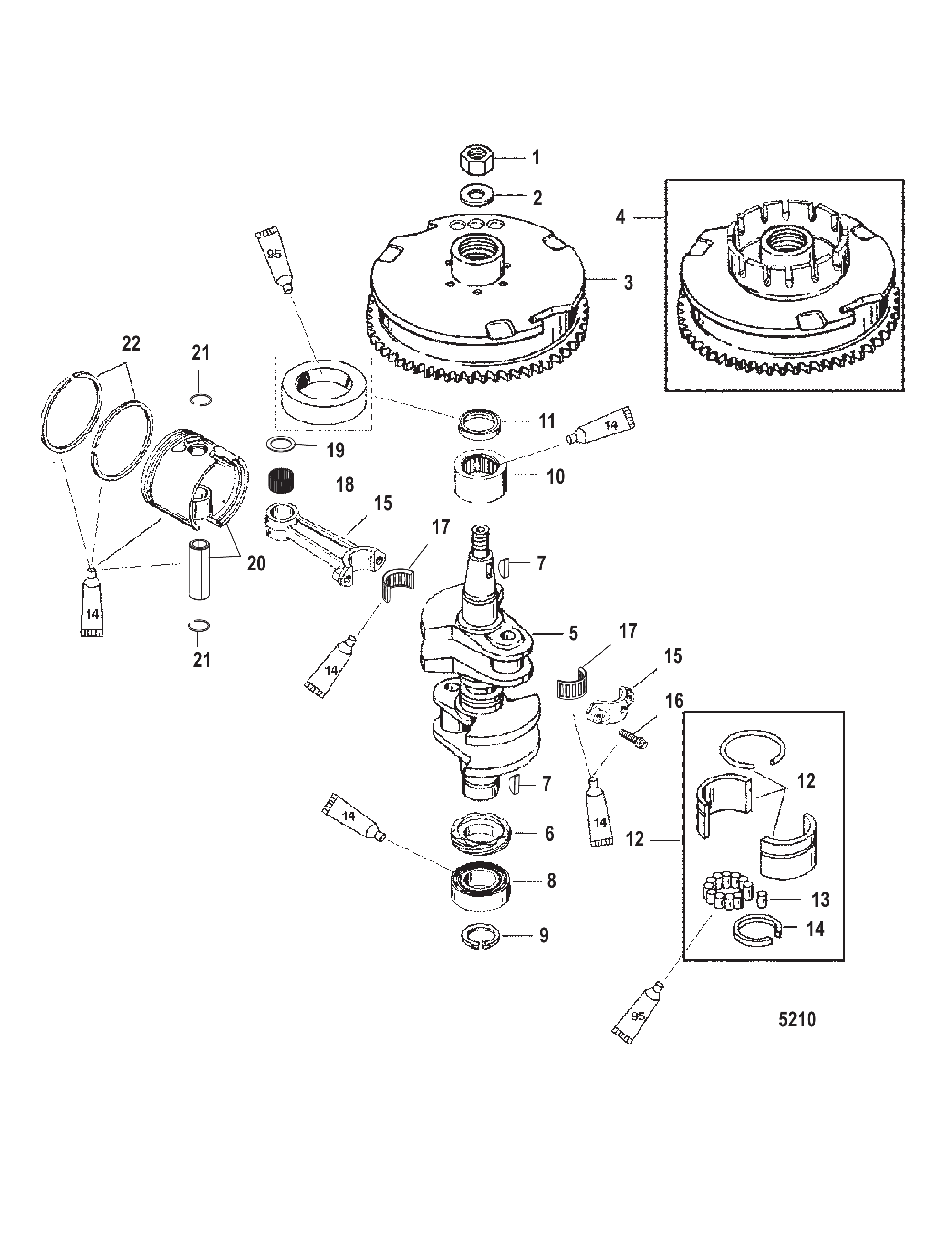 曲轴/活塞/飞轮 Crankshaft/Piston/Flywheel