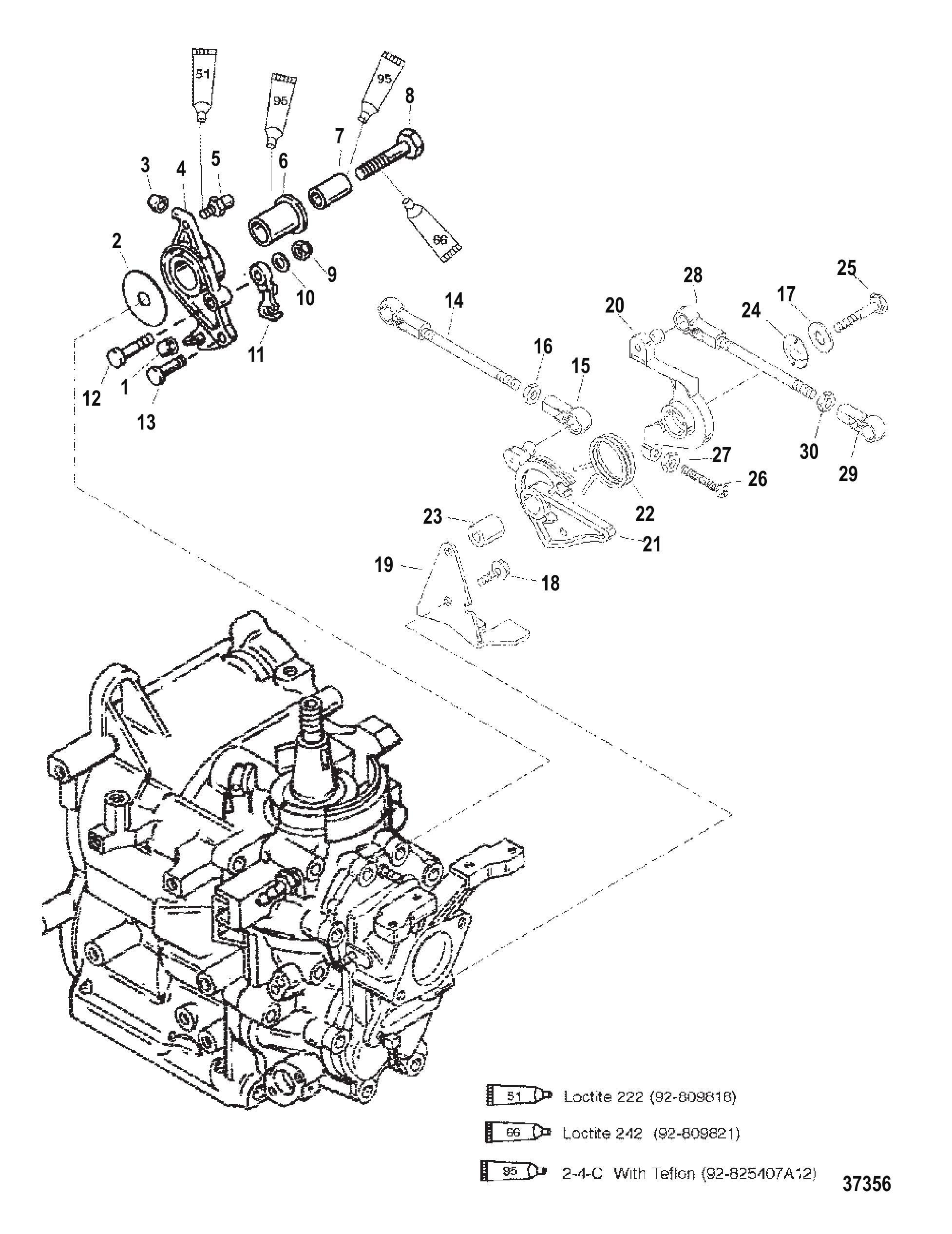 油门联动装置(S/N-0G590000/BEL-9973100及以上) THROTTLE LINKAGE (S/N-0G590000/BEL-9973100 & UP)